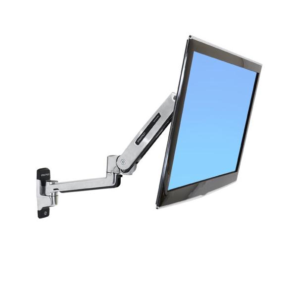 Ergotron Lx - Befestigungskit (steH-SitZ-Arm, Verlängerung, Basis, VesA-Adapter) - Für LcD-Display - Kapazität 3,2 - 11,3 Kg - Polished Aluminum - bi - Image 4