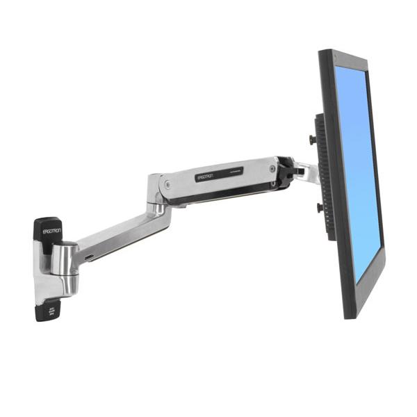 Ergotron Lx - Befestigungskit (steH-SitZ-Arm, Verlängerung, Basis, VesA-Adapter) - Für LcD-Display - Kapazität 3,2 - 11,3 Kg - Polished Aluminum - bi