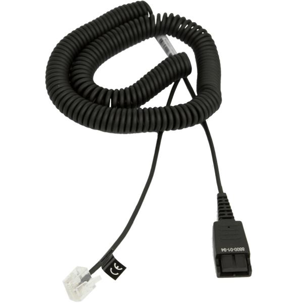 Cavo Per Cuffie Jabra: Da RJ-45 Maschio A Maschio A Disconnessione Rapida