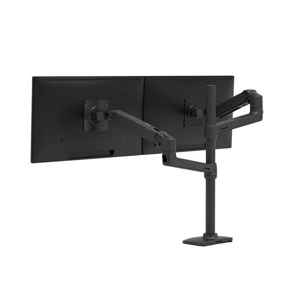 Ergotron Lx - Kit Di Montaggio (braccio Doppio, Colonna Alta) - Per 2 Display Lcd - Nero Opaco - Dimensioni Dello Schermo: Fino A 101,6 Cm (fino A 40