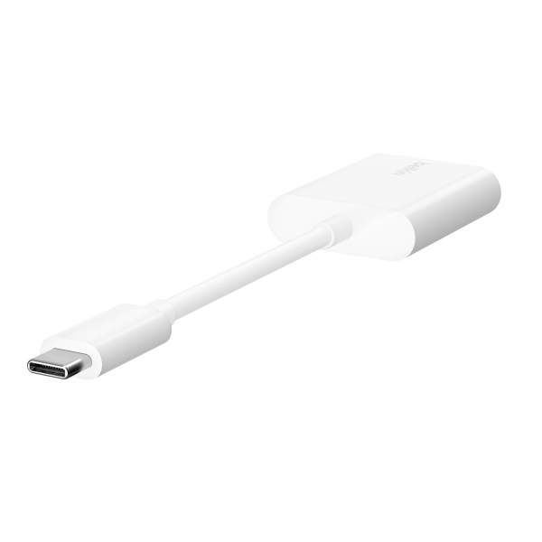Belkin Connect Audio + Charge - Adattatore Per Cuffie/ricarica Da UsB-C A UsB-C - UsB-C Maschio A 24 Pin A UsB-C Femmina A 24 Pin - 14 M - Bianco - U - Image 4