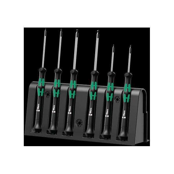 Wera 2052/6 Elektroniker Schraubendrehersatz+ Rack