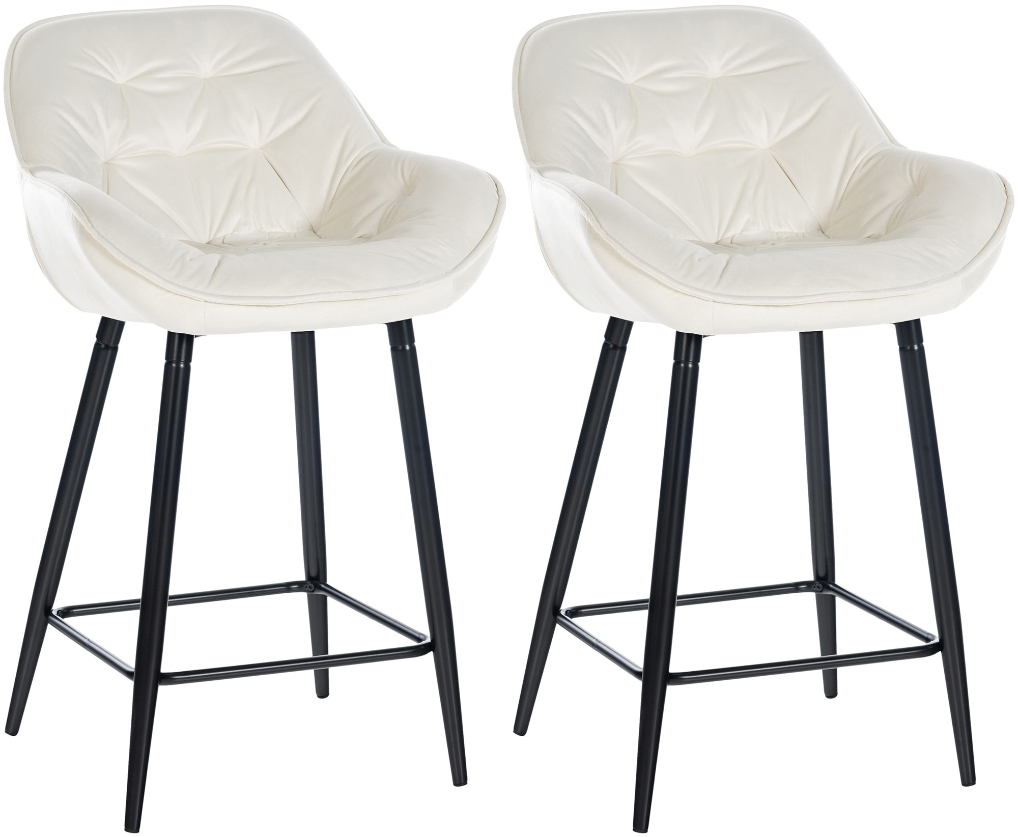 2er Set Barhocker Gibson 76 Samt