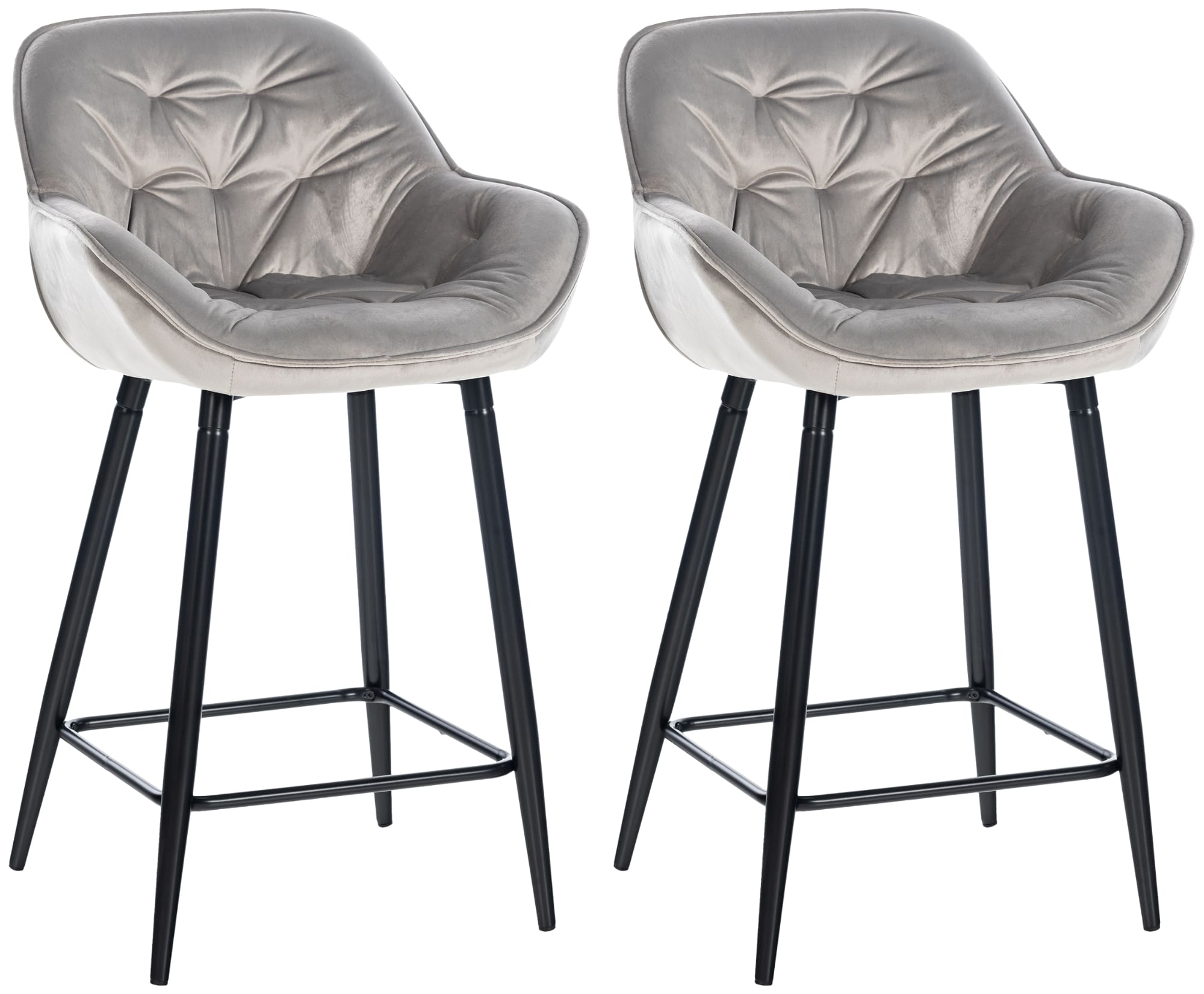 2er Set Barhocker Gibson Samt