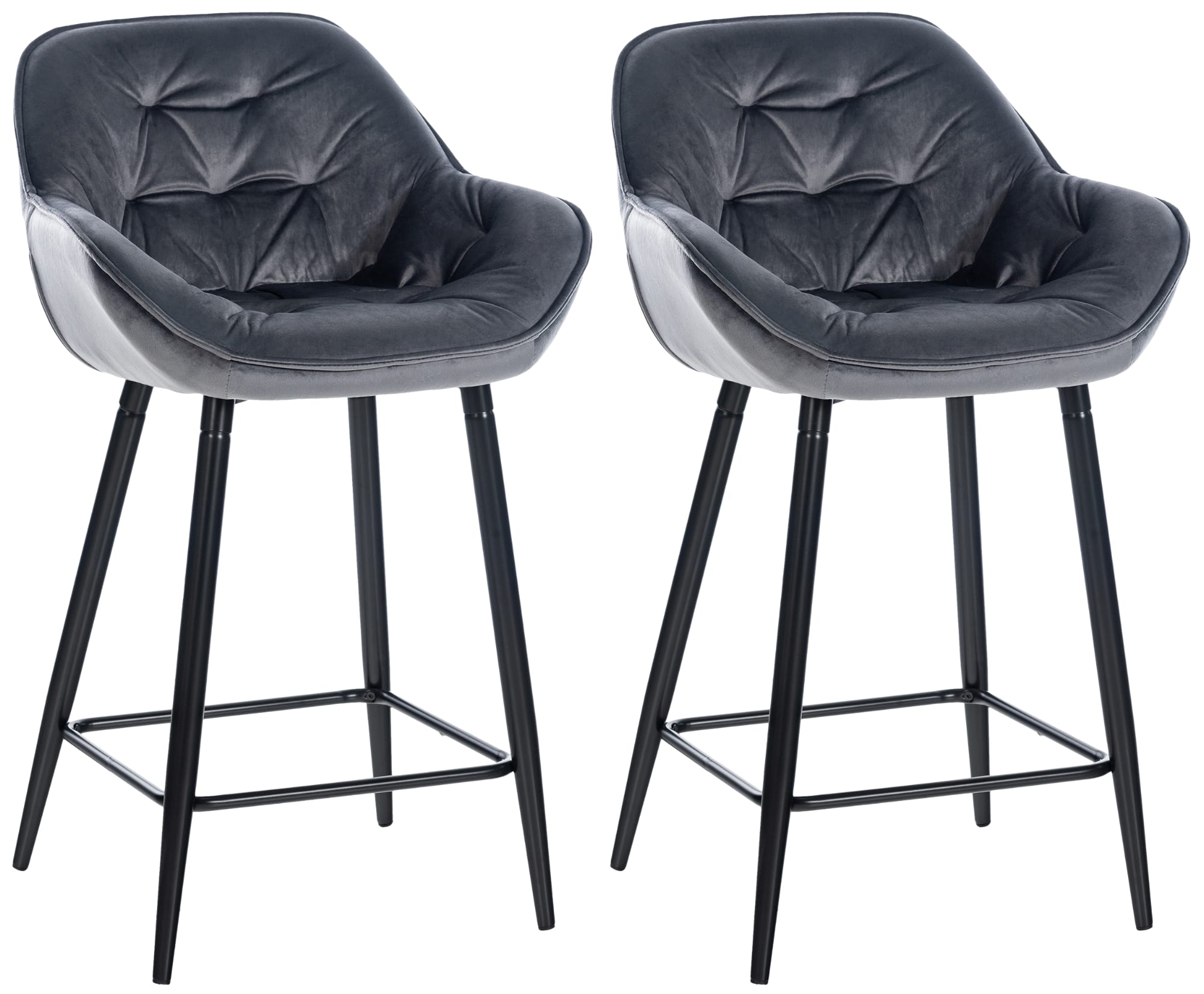 2er Set Barhocker Gibson Samt
