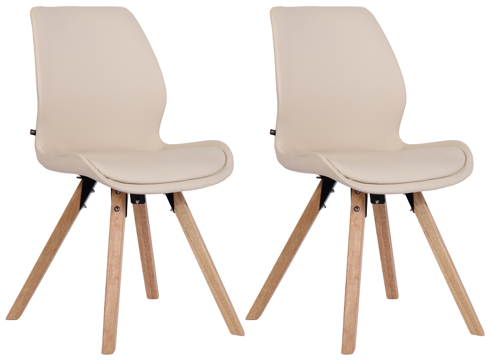 2er Set Stuhl Luna Kunstleder