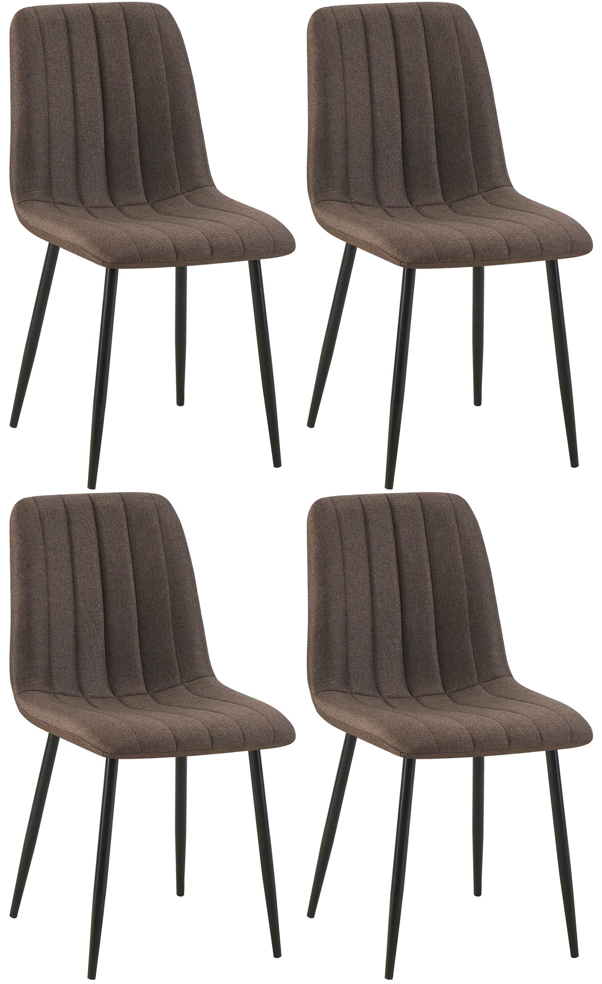 4er Set Stühle Dijon Stoff