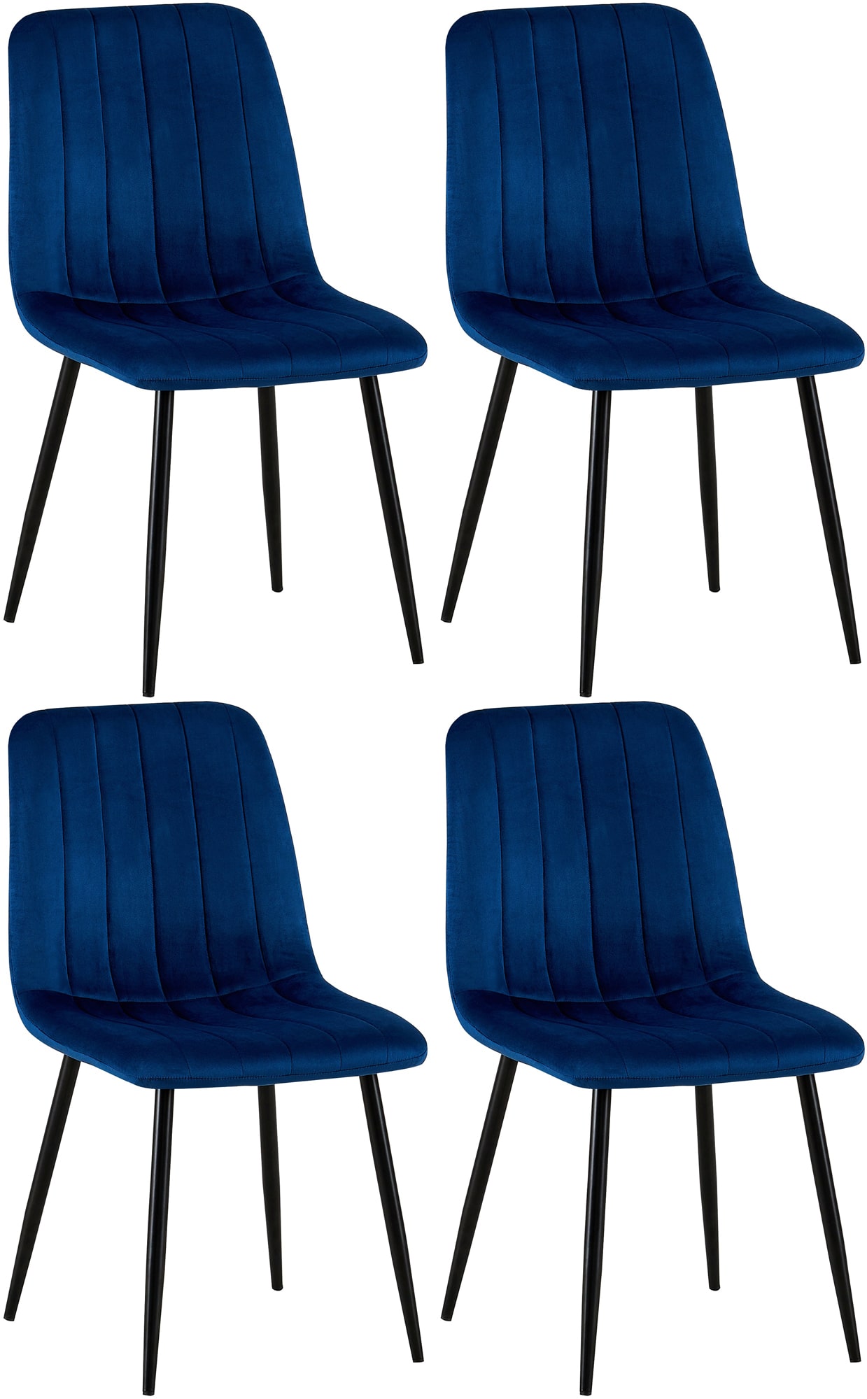 4er Set Stühle Dijon Samt