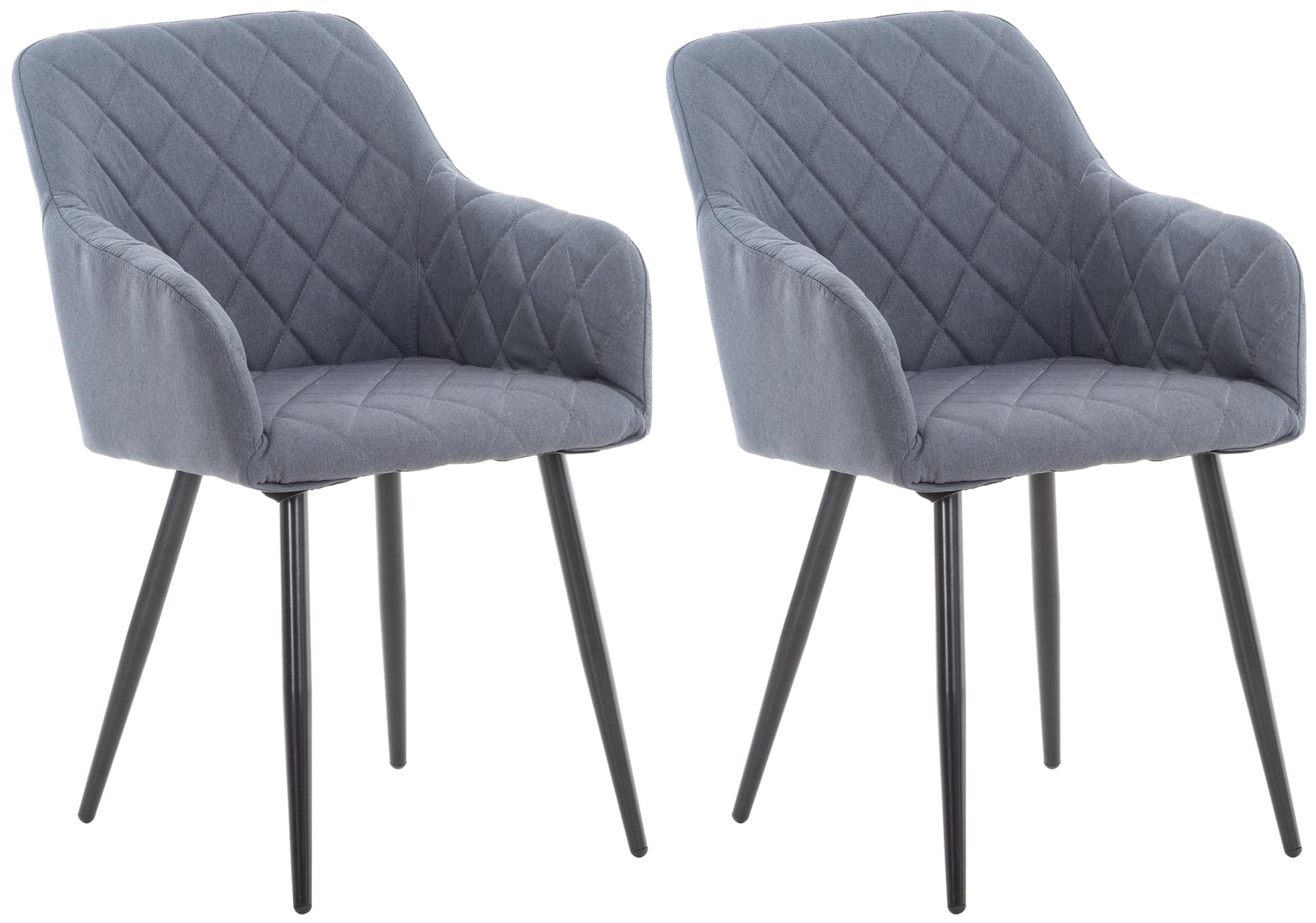 2er Set Esszimmerstuhl Shila Stoff