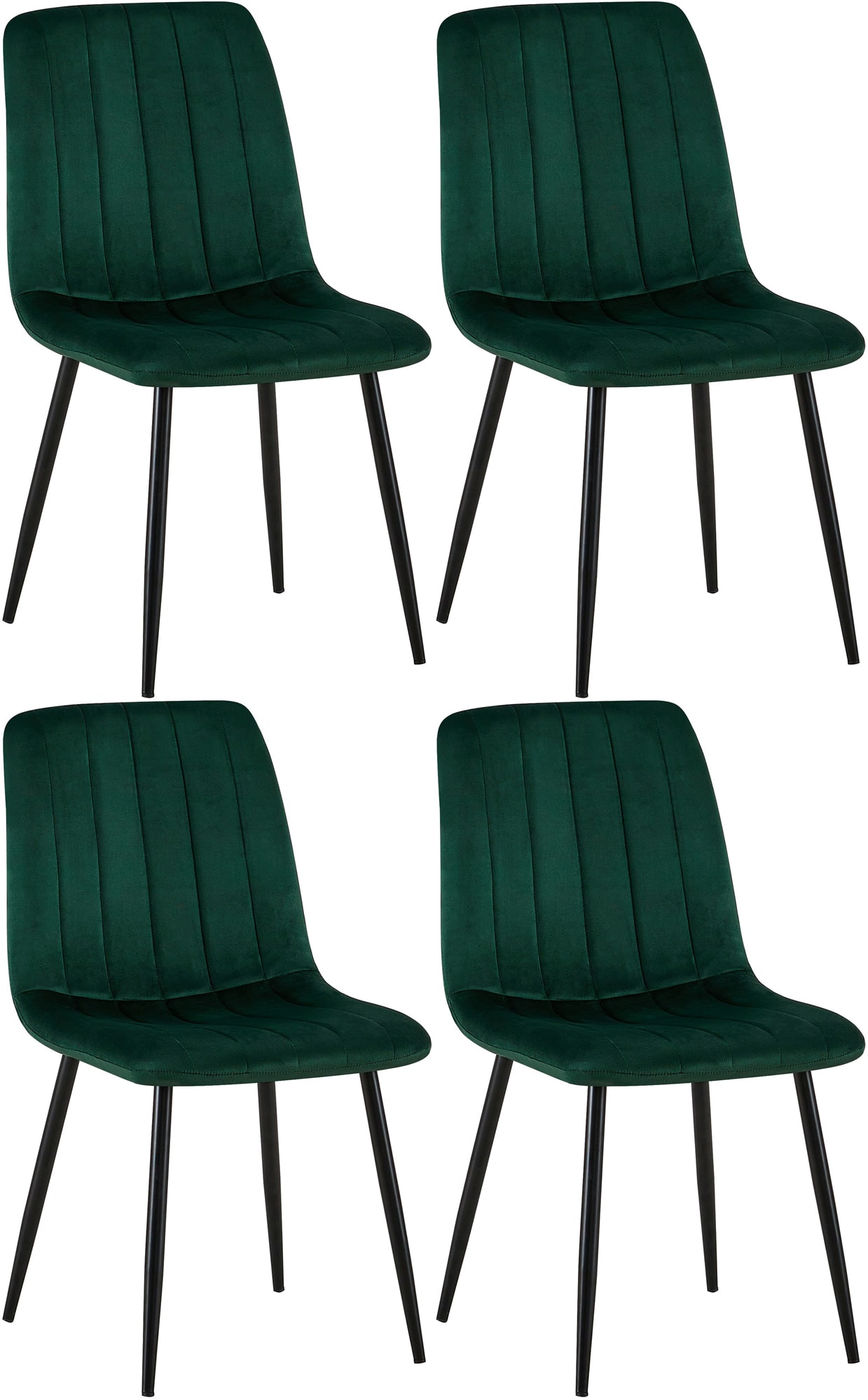 4er Set Stühle Dijon Samt
