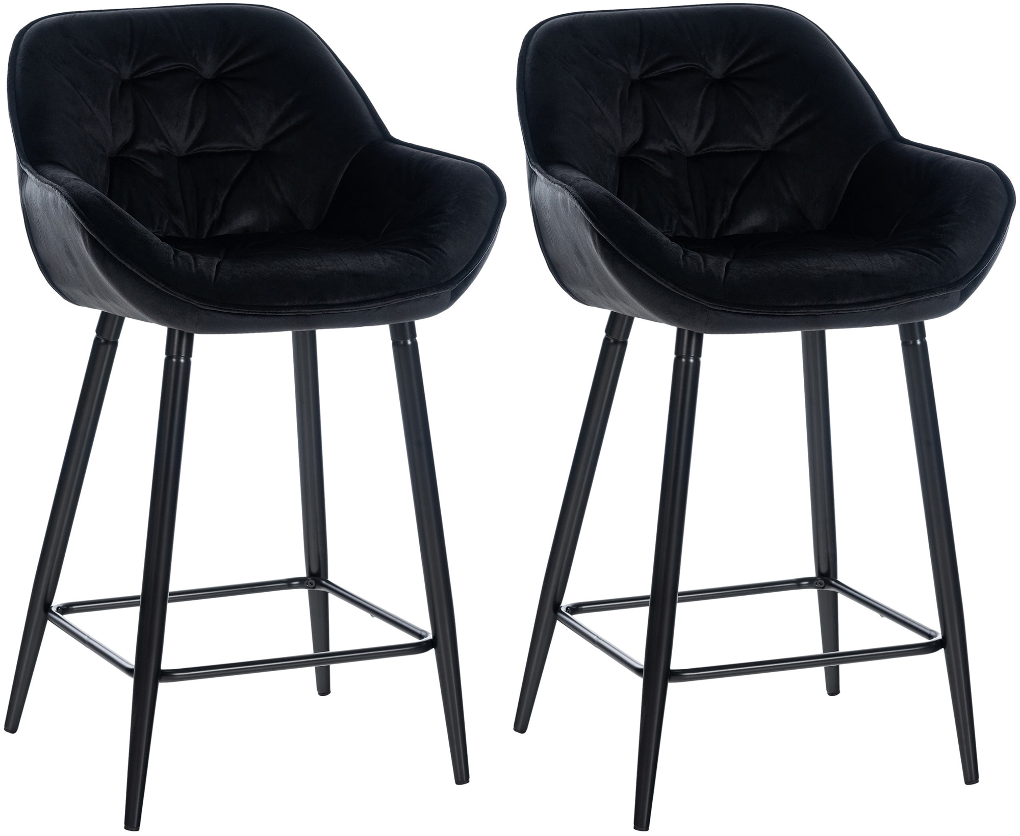 2er Set Barhocker Gibson 76 Samt