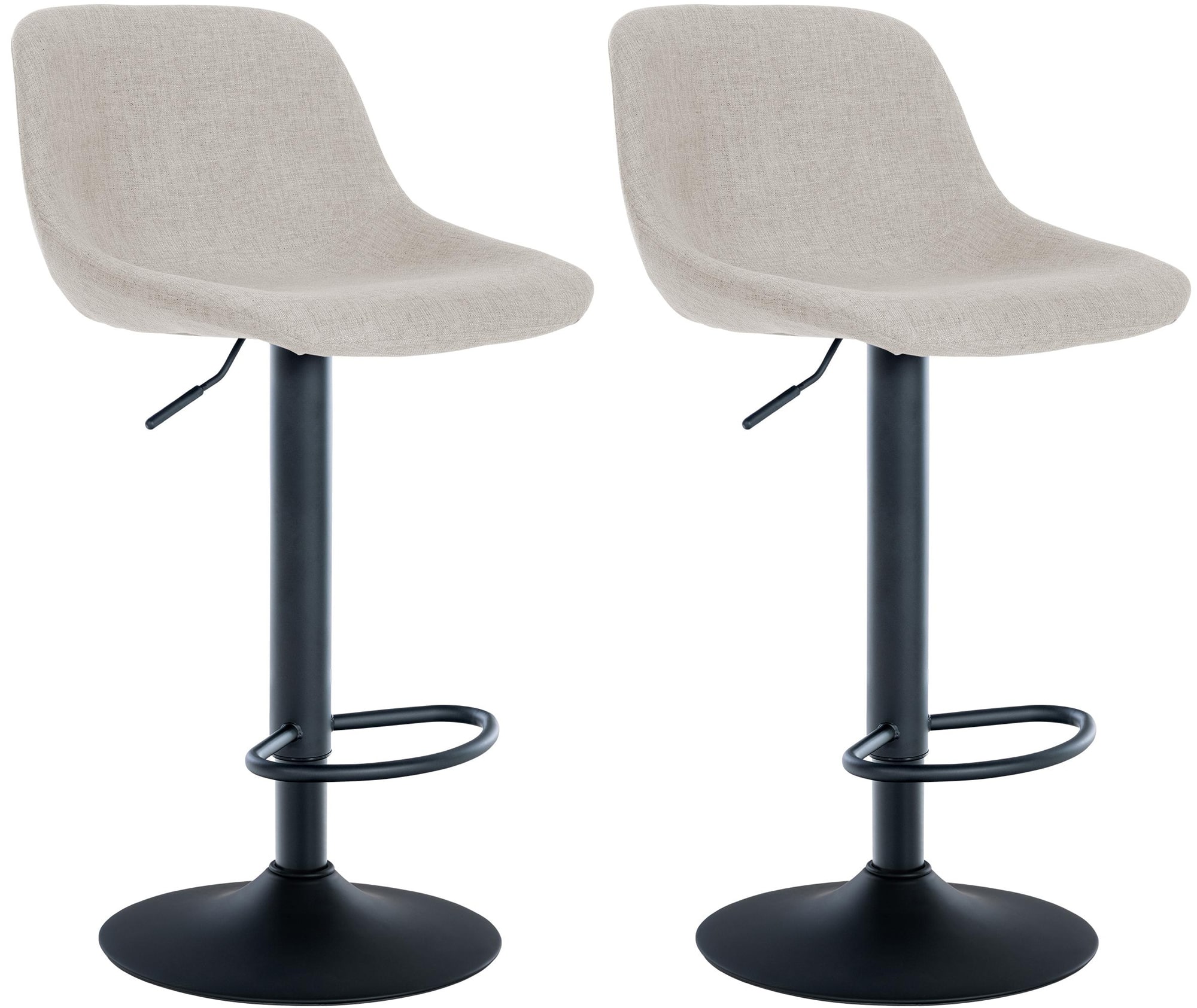 2er Set Barhocker Loft Stoff