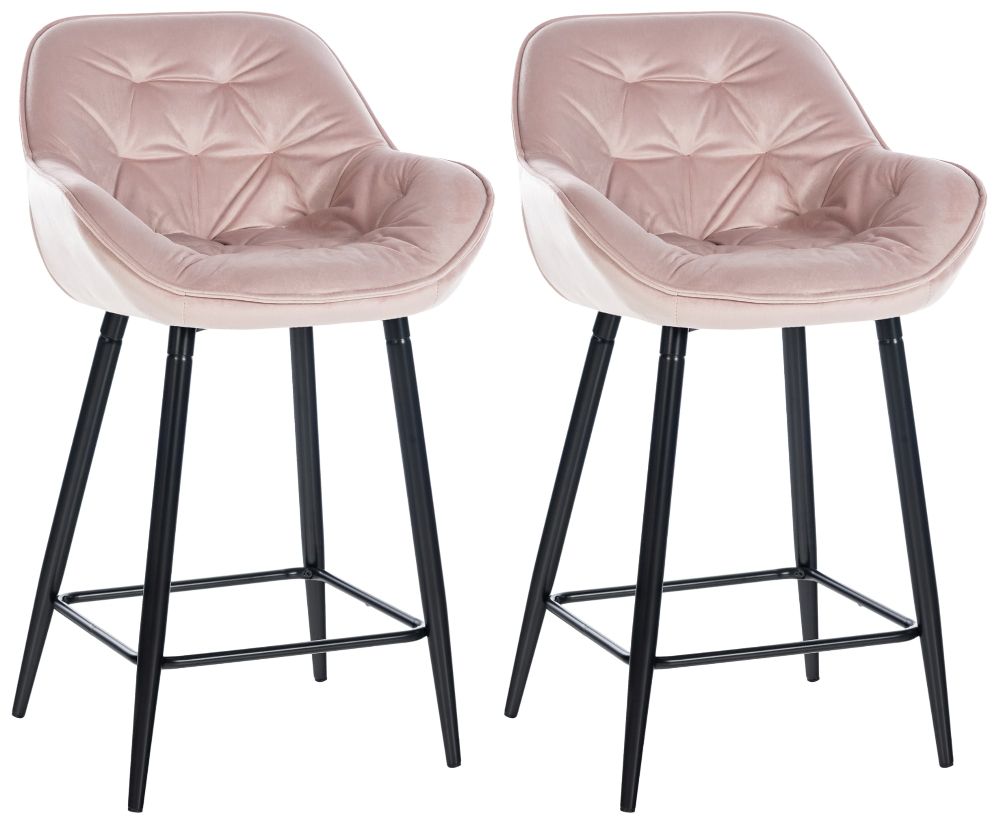 2er Set Barhocker Gibson Samt