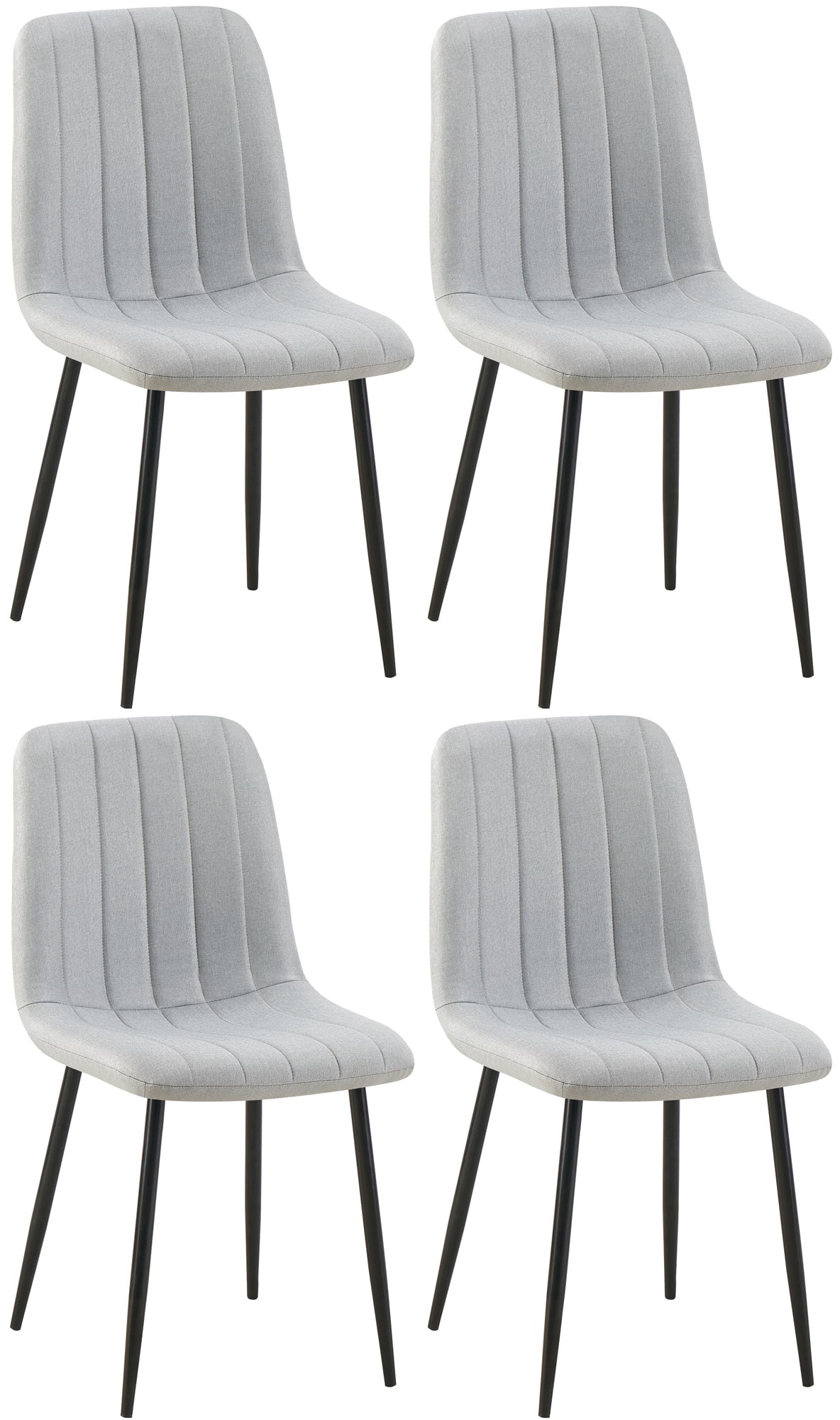 4er Set Stühle Dijon Stoff