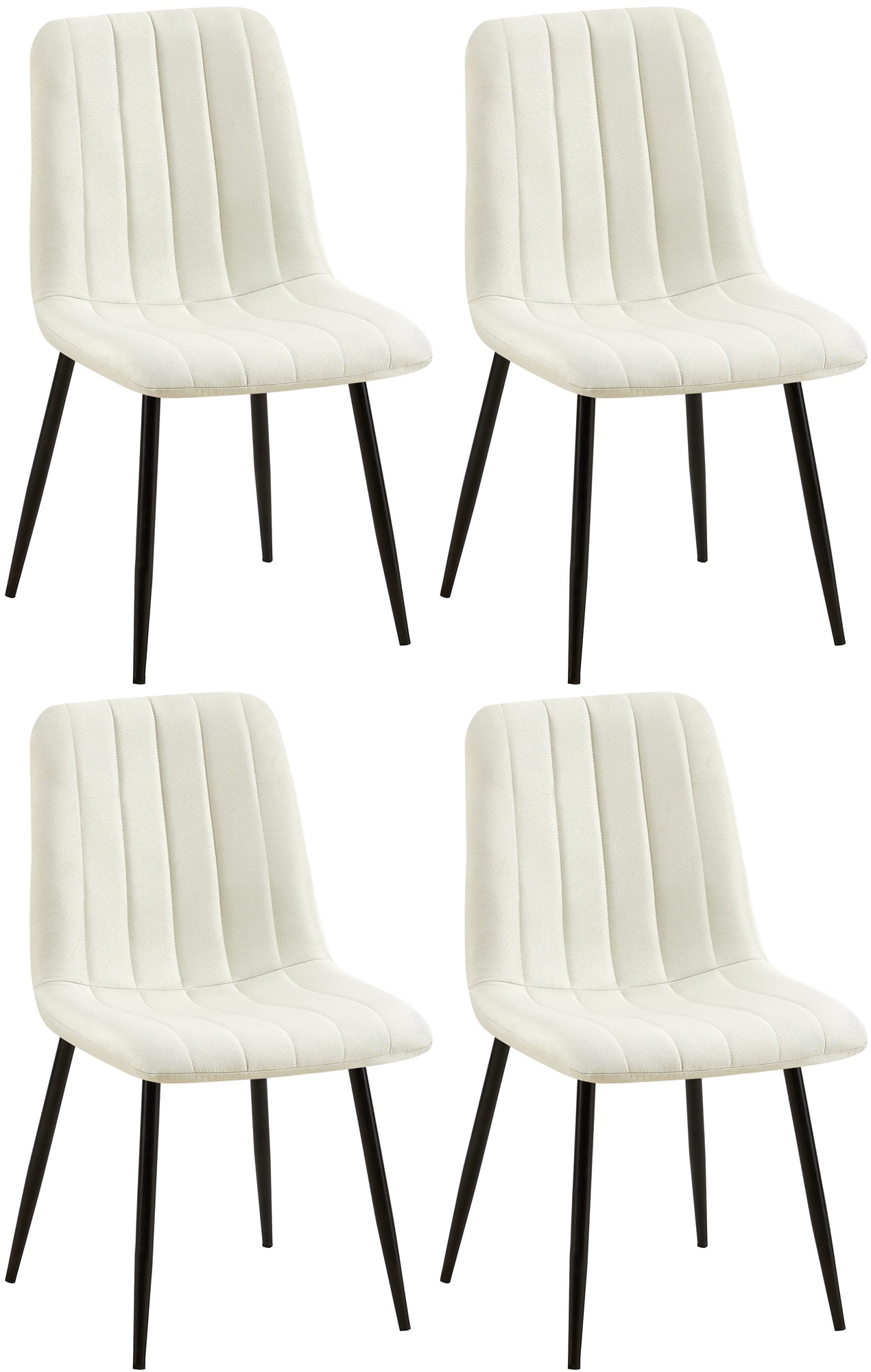 4er Set Stühle Dijon Stoff