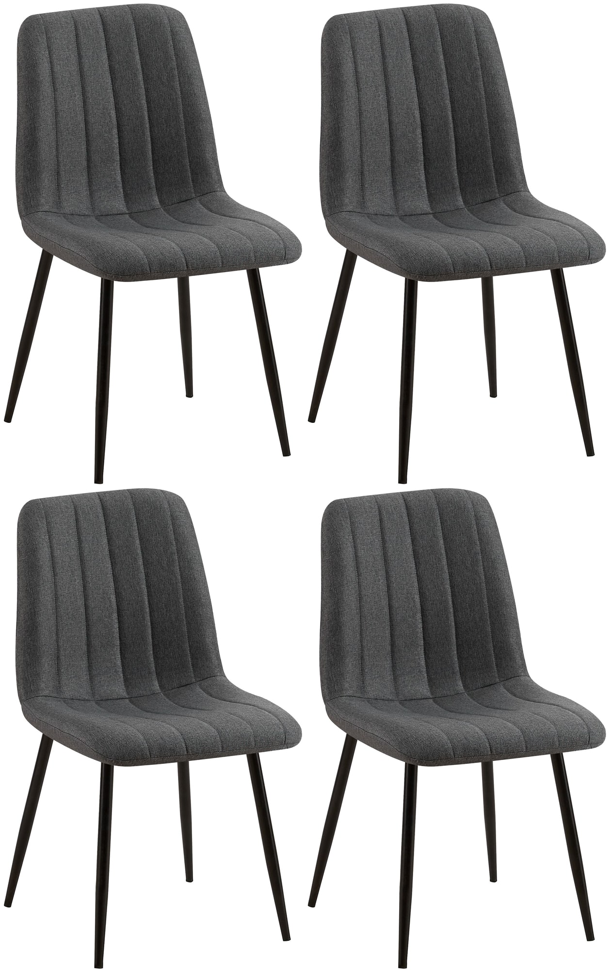 4er Set Stühle Dijon Stoff