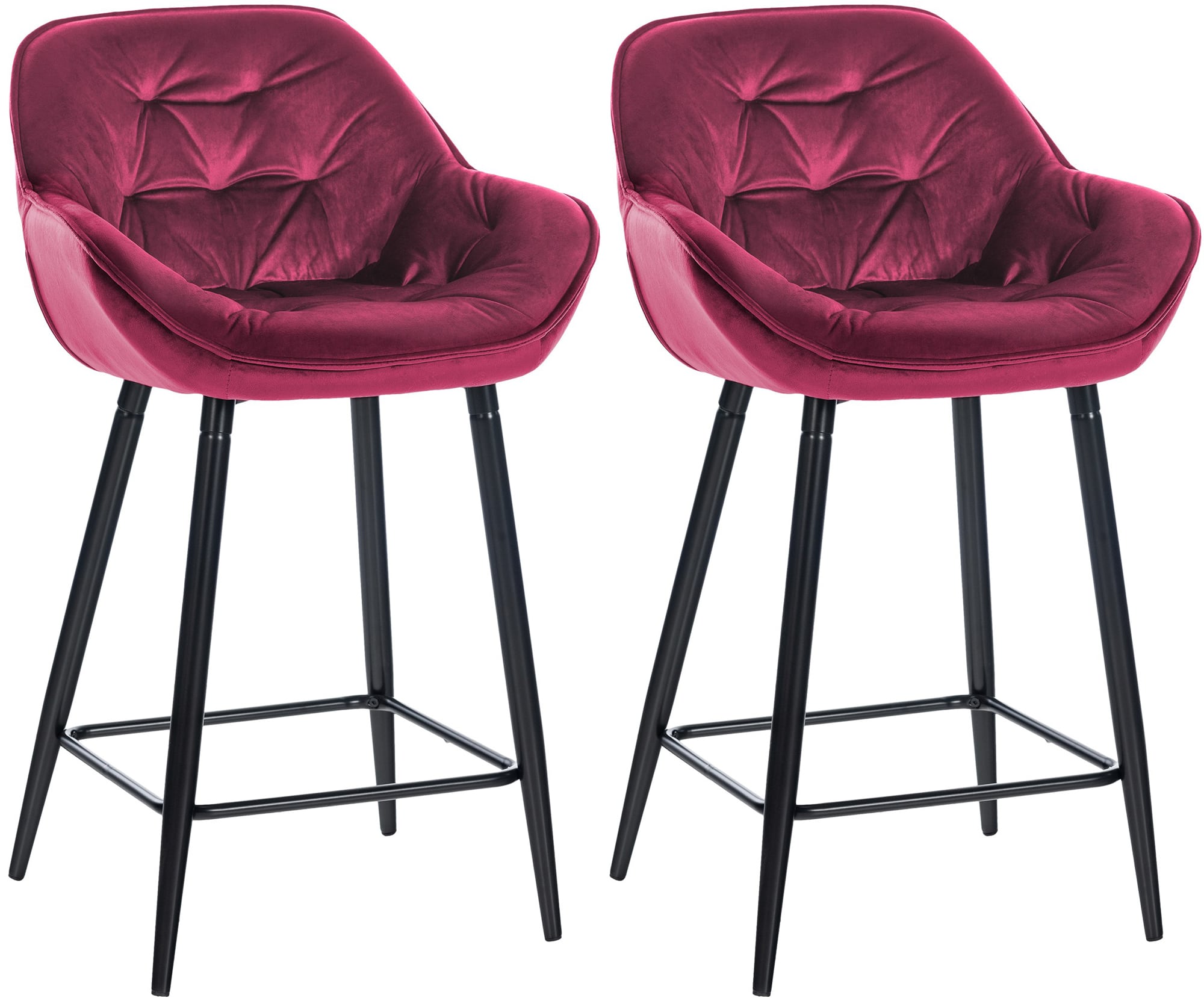 2er Set Barhocker Gibson 76 Samt