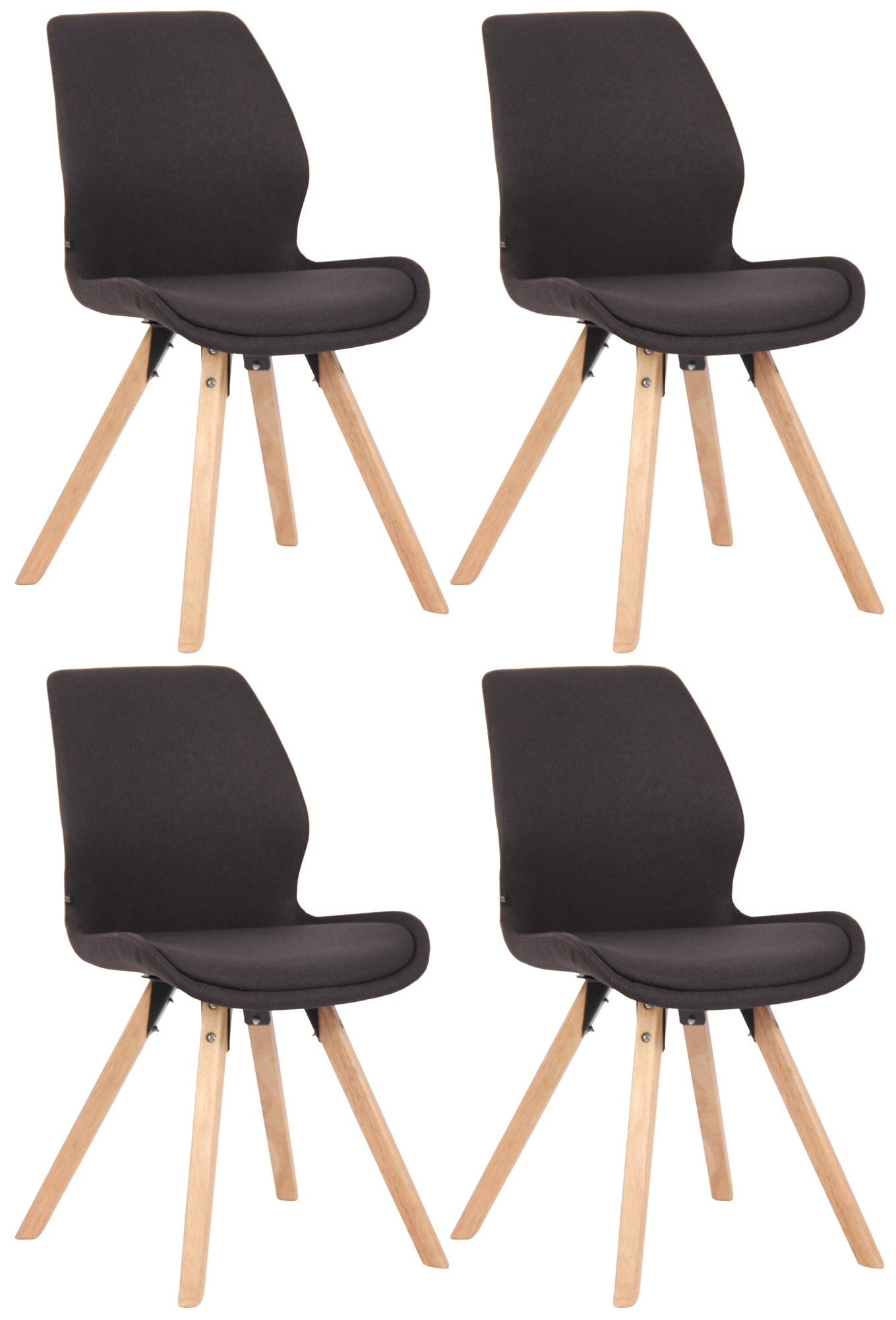 4er Set Stuhl Luna Stoff