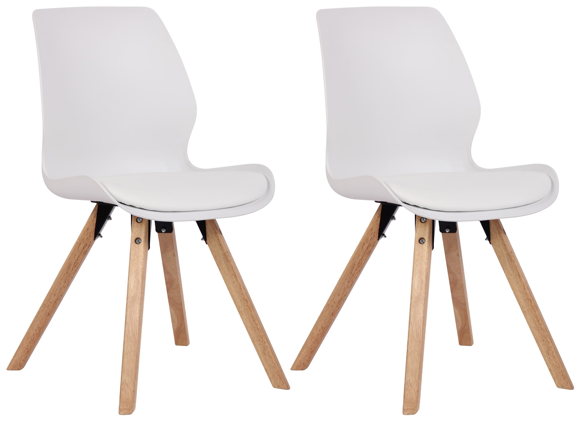 2er Set Stuhl Luna Kunststoff