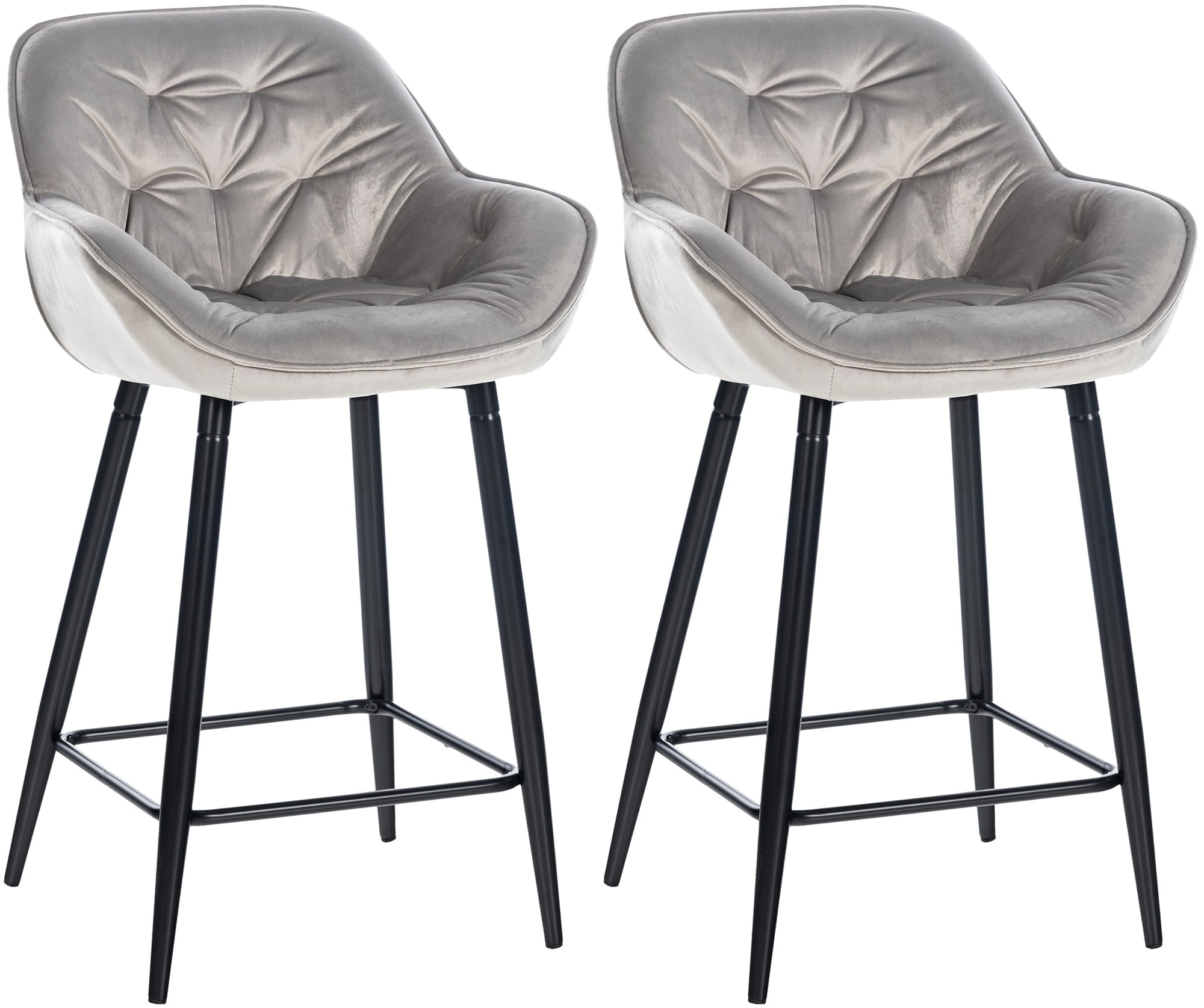 2er Set Barhocker Gibson 76 Samt