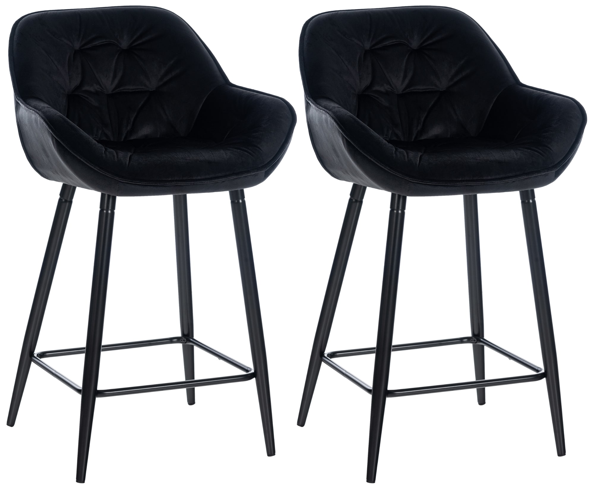 2er Set Barhocker Gibson Samt