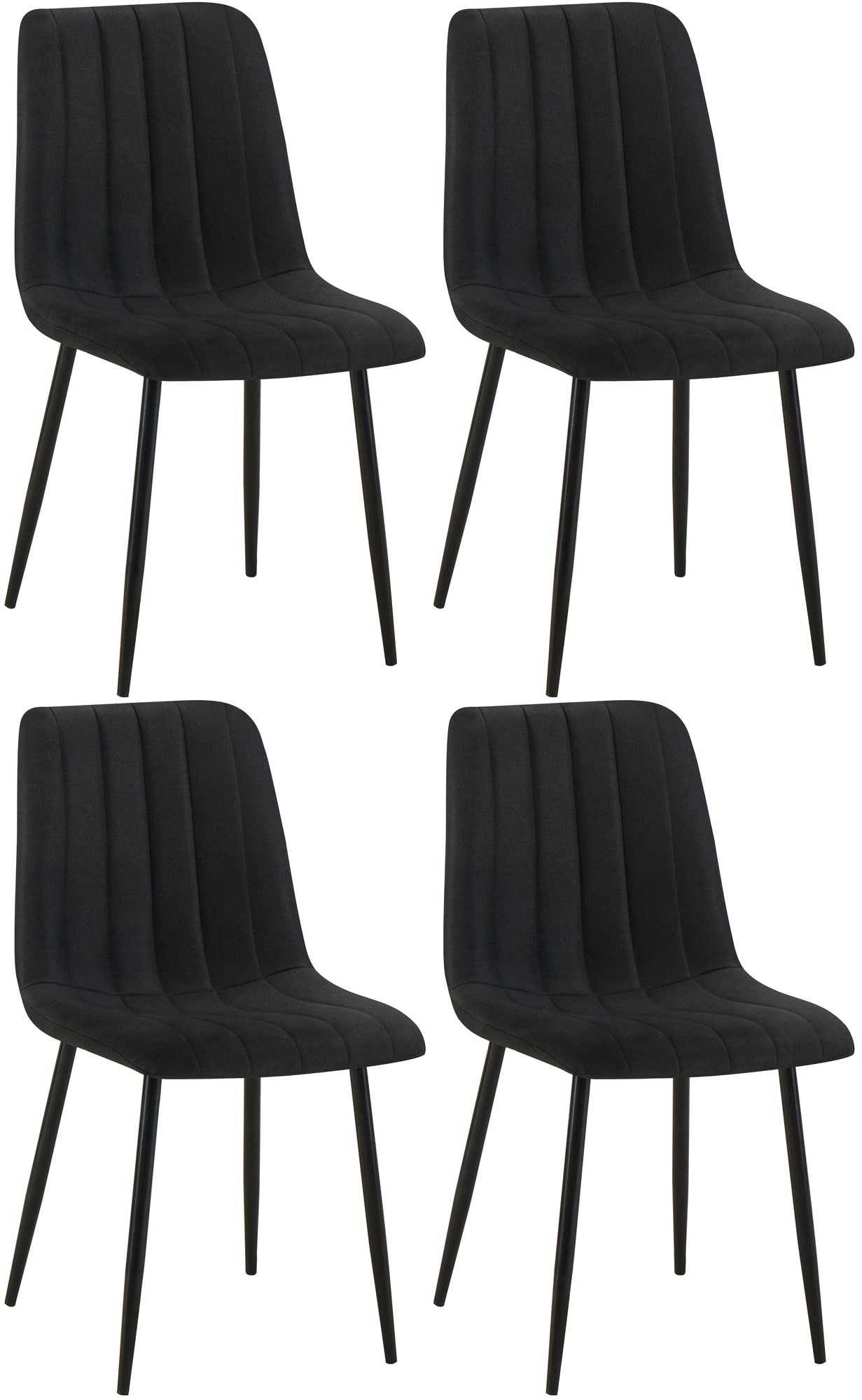 4er Set Stühle Dijon Stoff