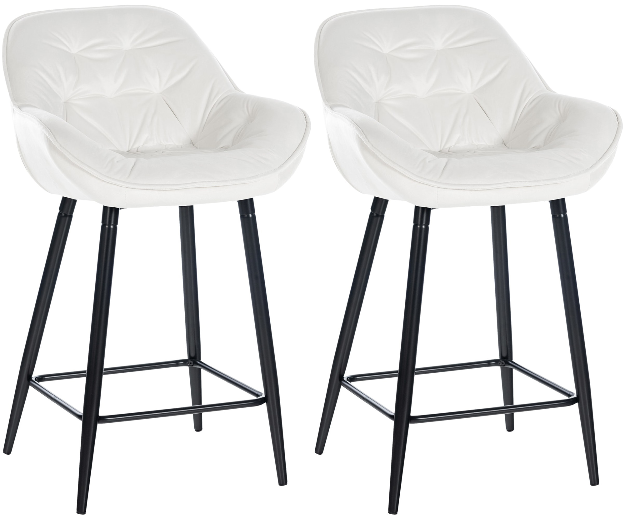 2er Set Barhocker Gibson 76 Samt