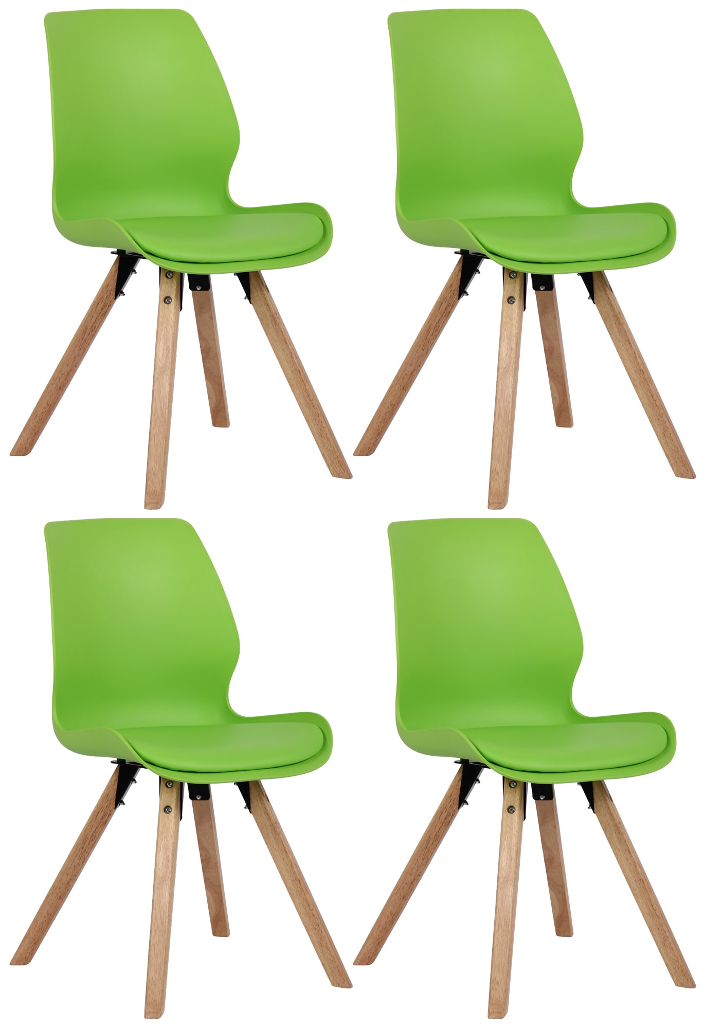 4er Set Stuhl Luna Kunststoff