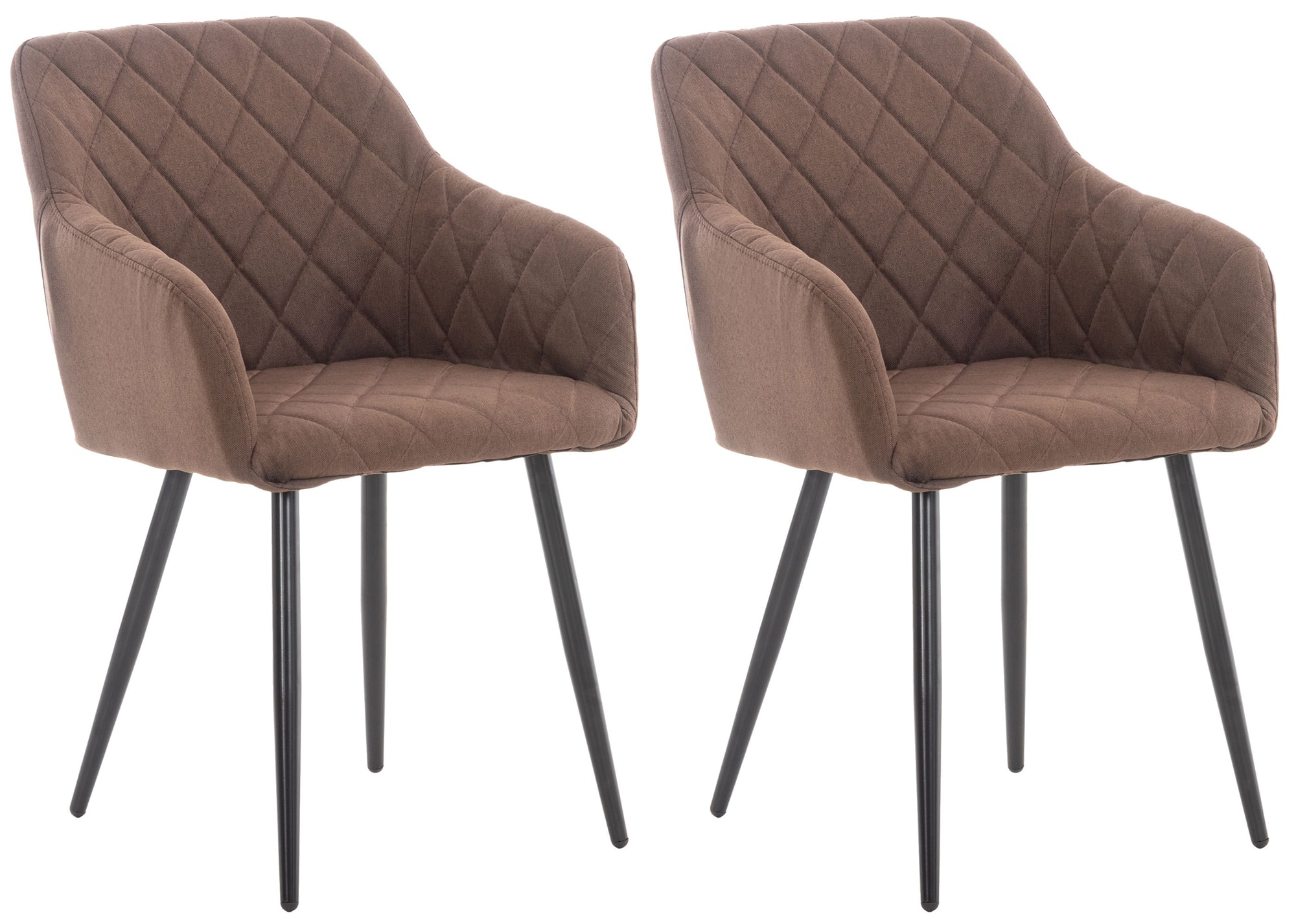 2er Set Esszimmerstuhl Shila Stoff
