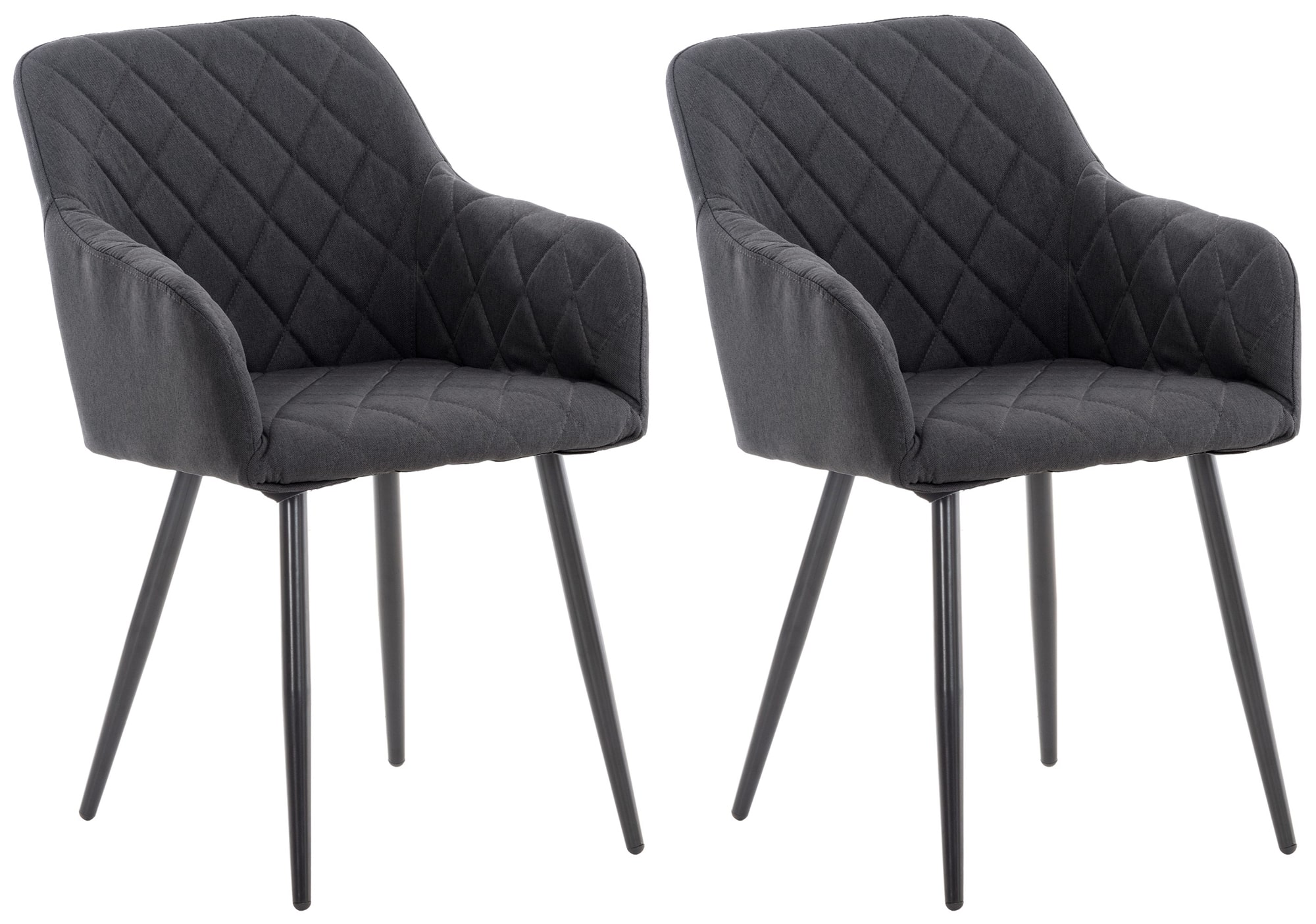 2er Set Esszimmerstuhl Shila Stoff