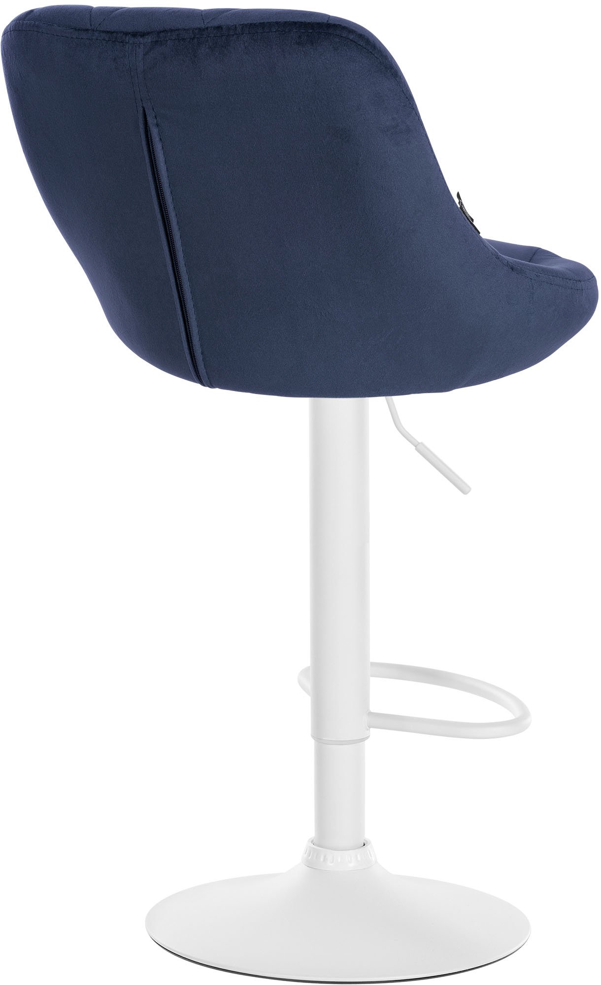 2er Set Barhocker Lazio Samt Weiß - Image 6