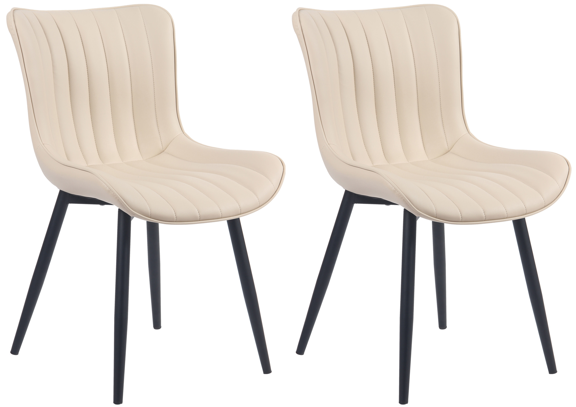 2er Set Stühle Largo Kunstleder
