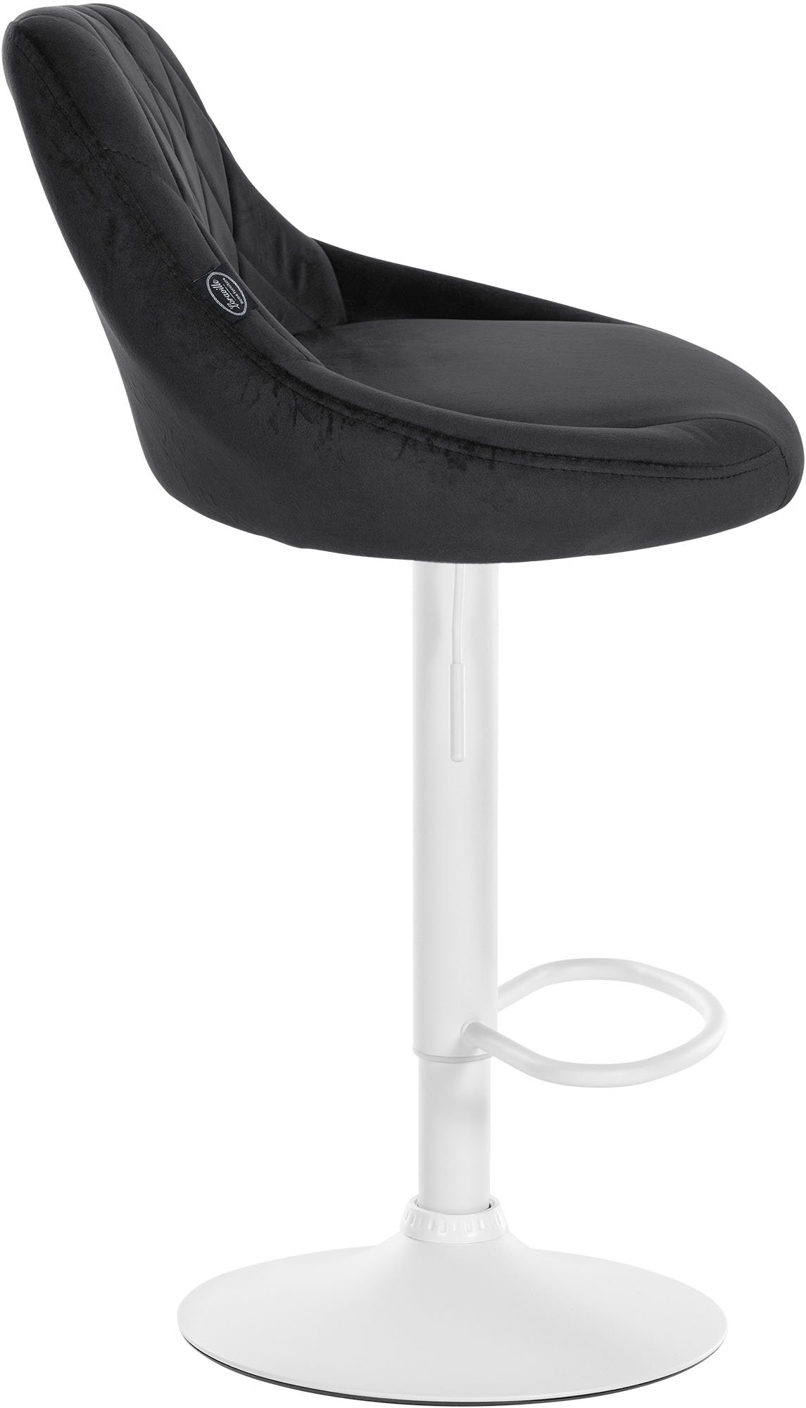 2er Set Barhocker Lazio Samt Weiß - Image 5