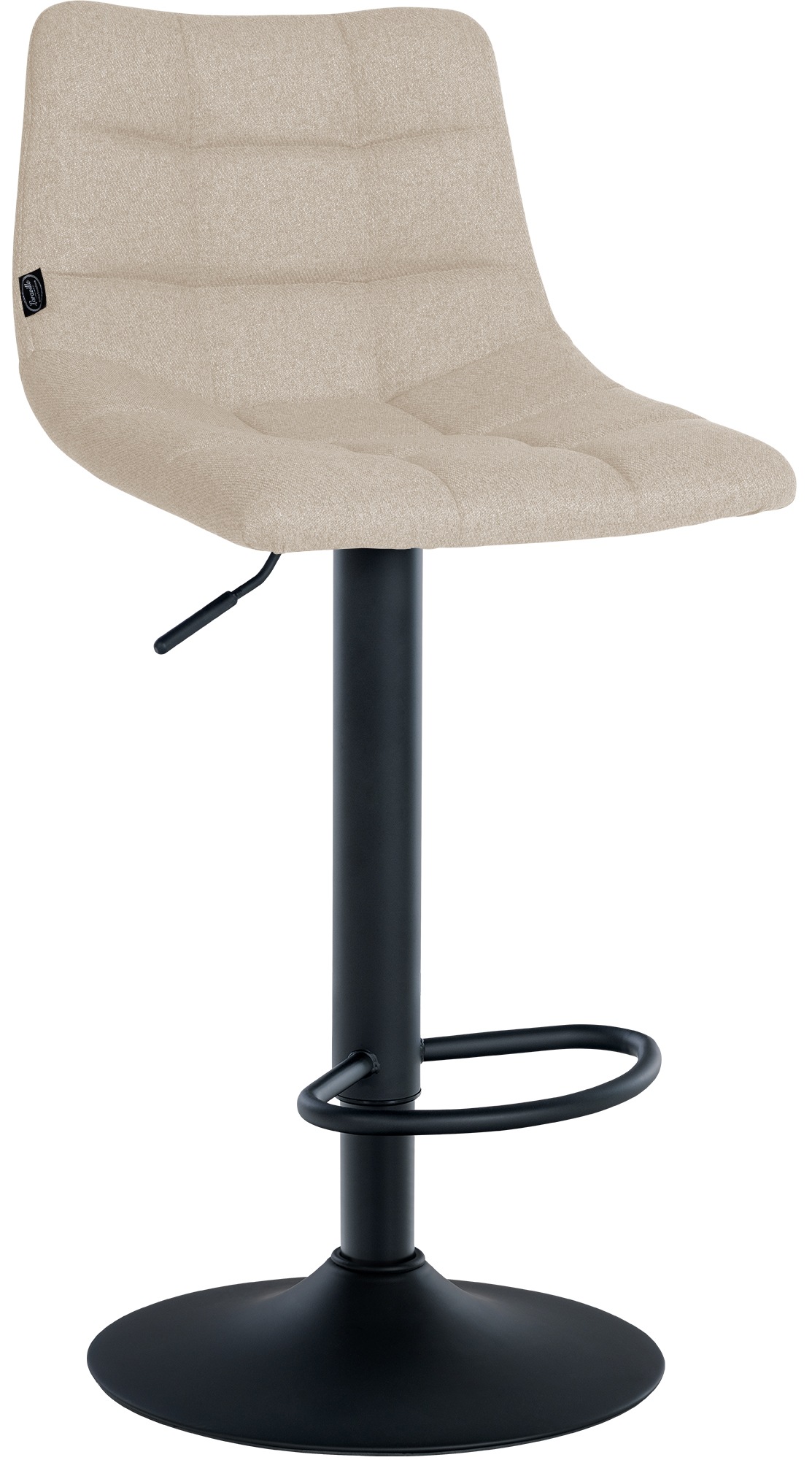 2er Set Barhocker Jerry Stoff Schwarz - Image 3