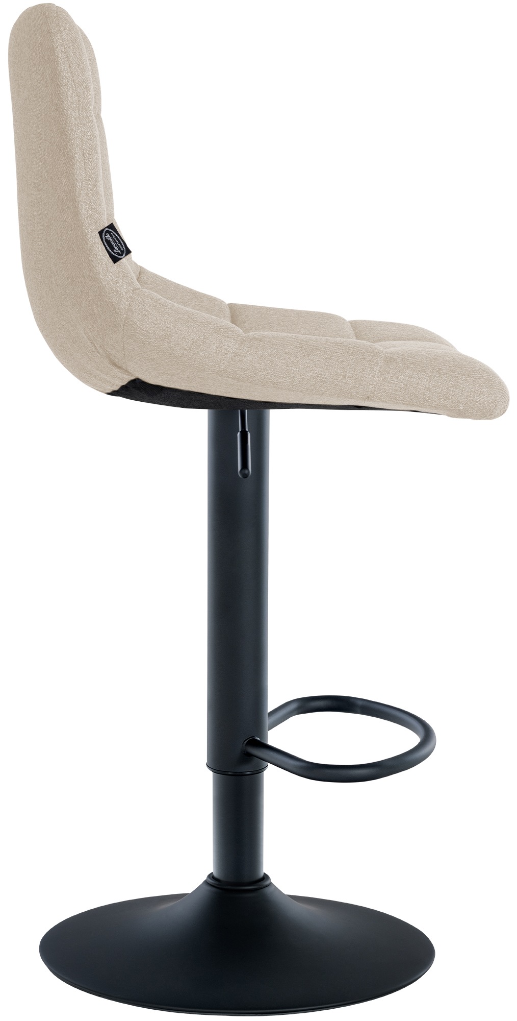 2er Set Barhocker Jerry Stoff Schwarz - Image 5