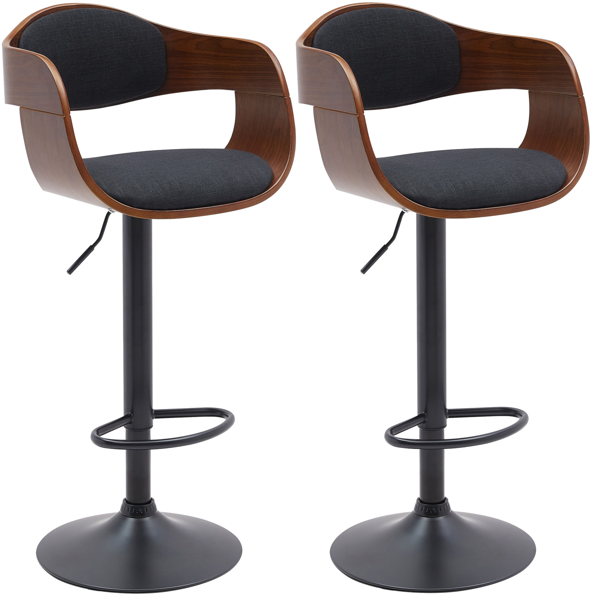 2er Set Barhocker Kingston B Stoff