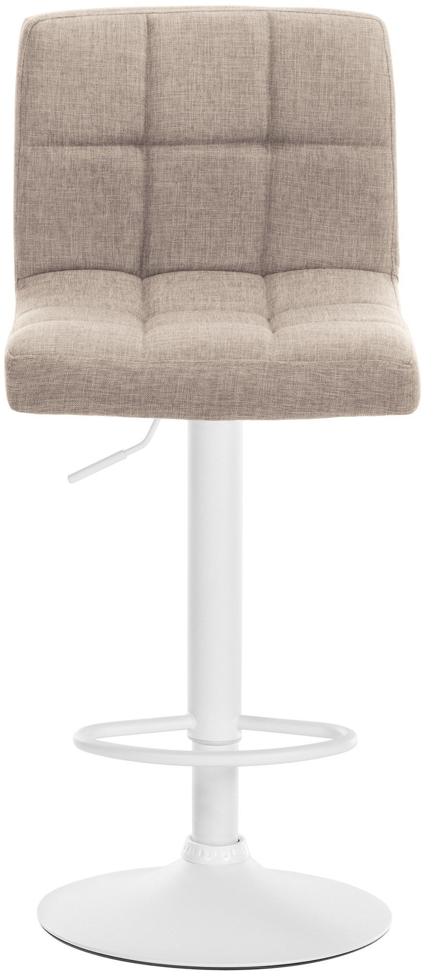 2er Set Barhocker Calma Stoff Weiß - Image 4