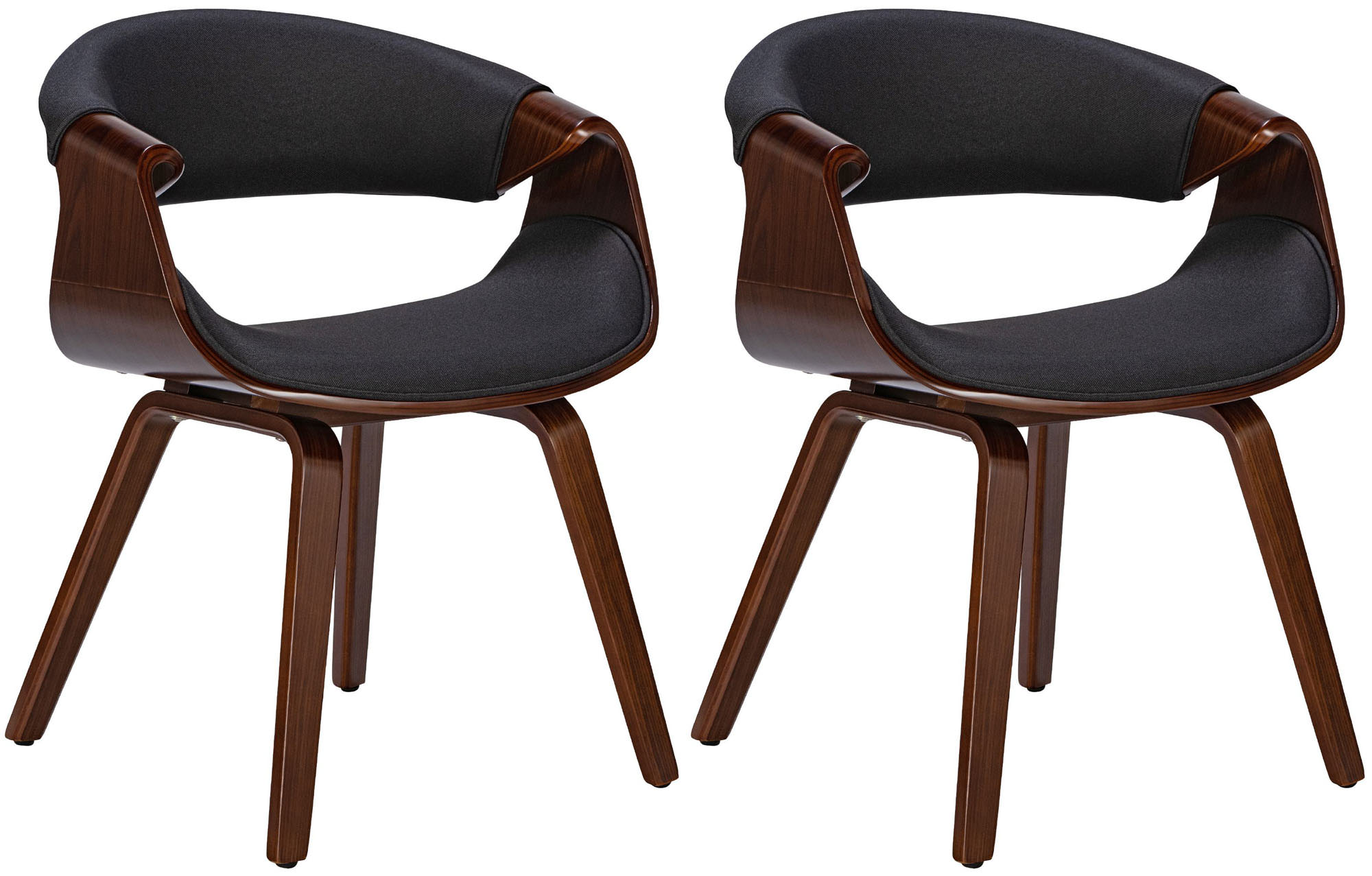 2er Set Esszimmerstuhl Foley Stoff