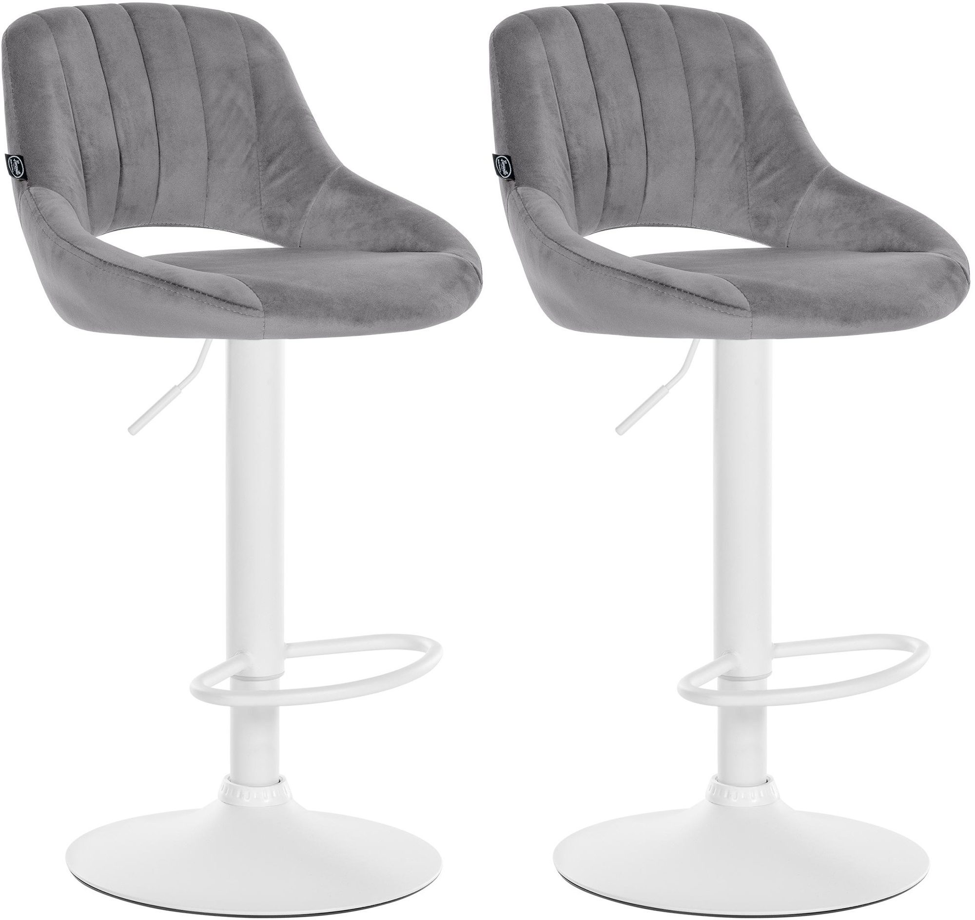 2er Set Barhocker Milet Samt W