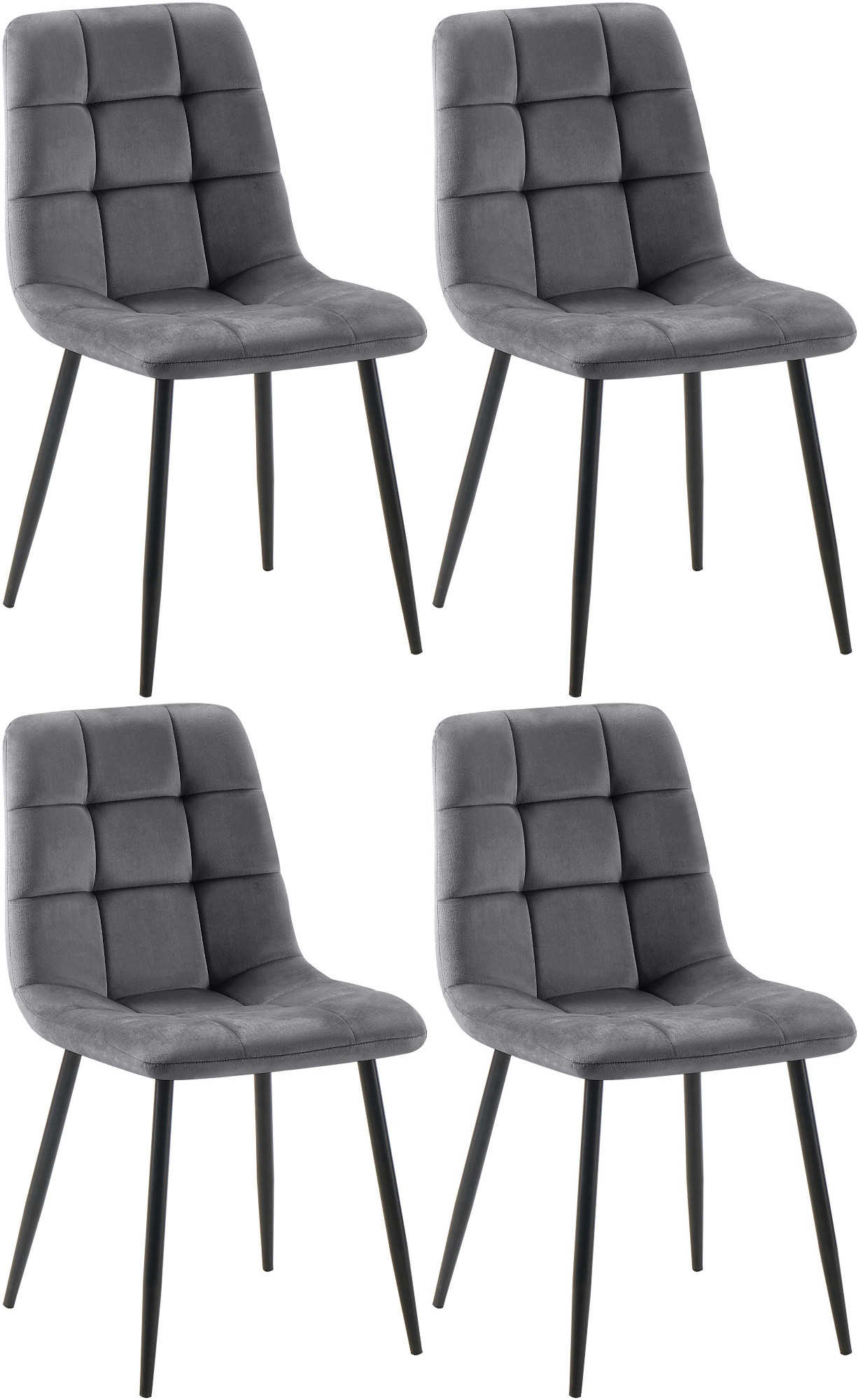 4er Set Esszimmerstuhl Tilde Samt - Image 4
