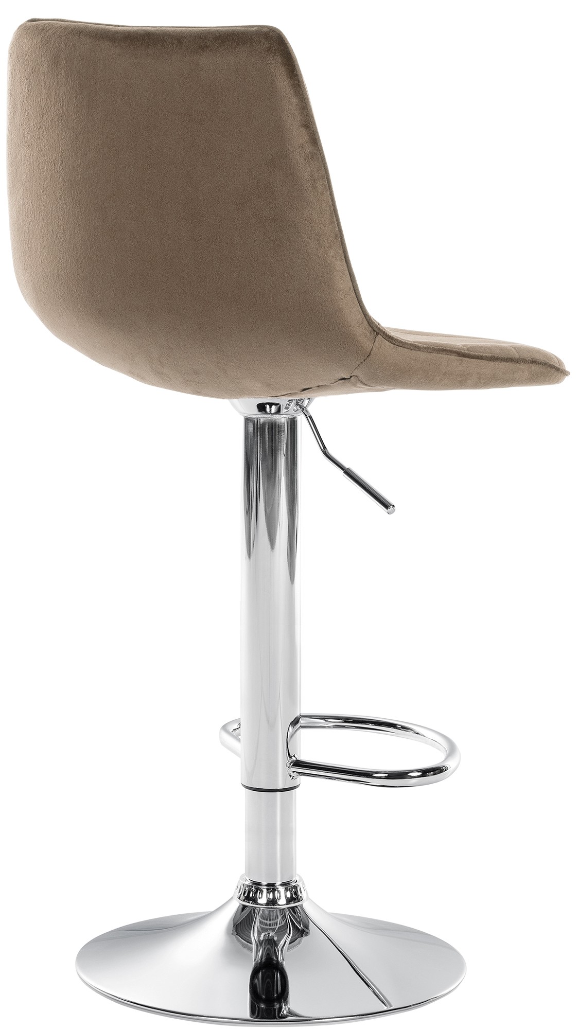 2er Set Barhocker Lex Samt Chrom - Image 3