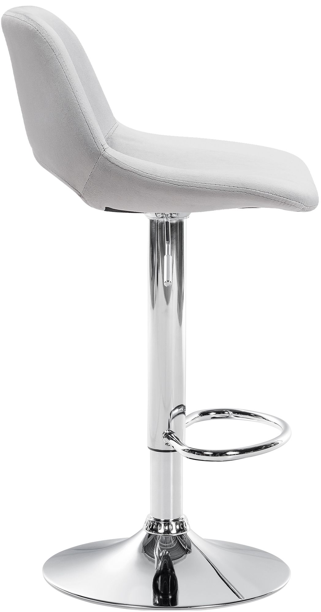 2er Set Barhocker Camden Samt Chrom - Image 3