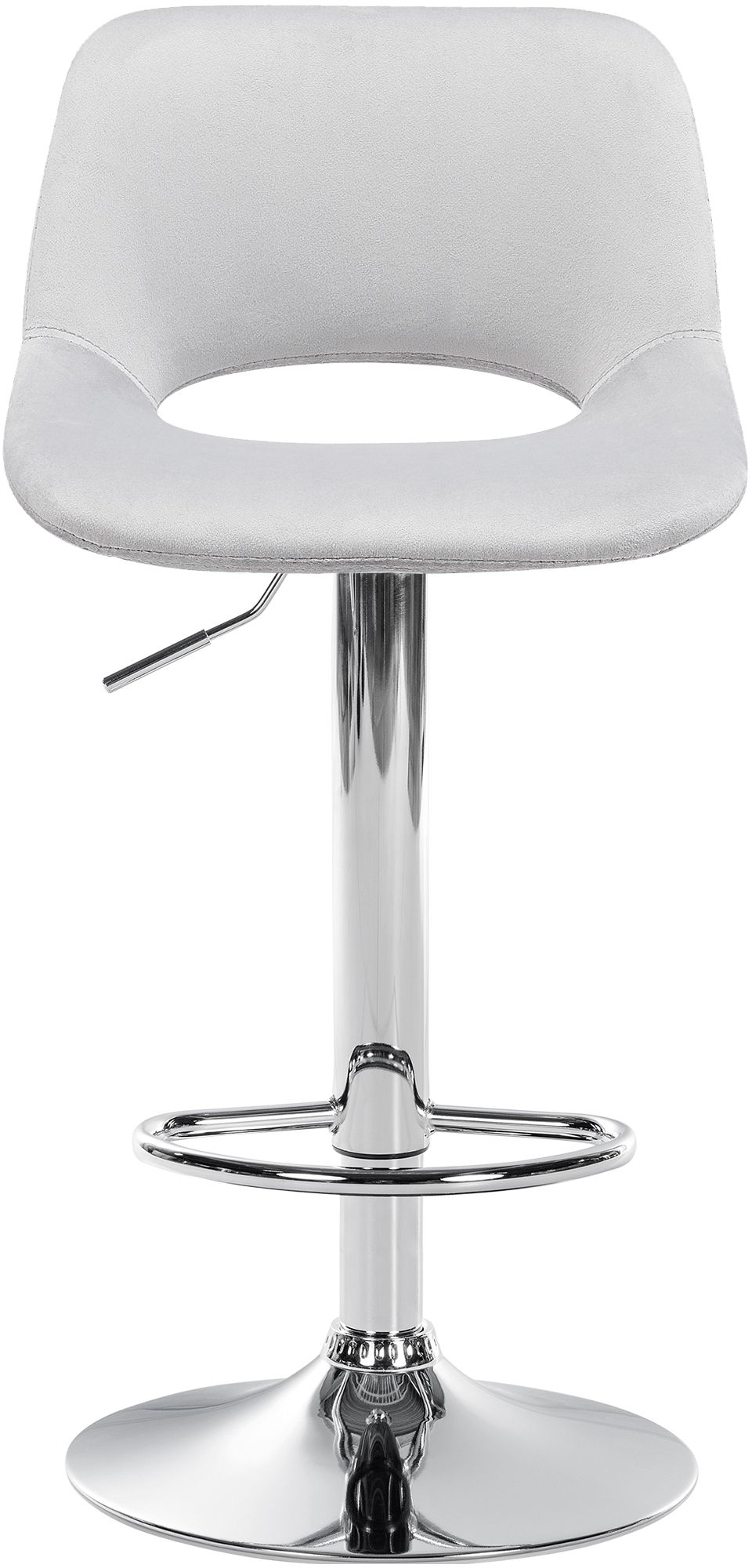 2er Set Barhocker Camden Samt Chrom - Image 5