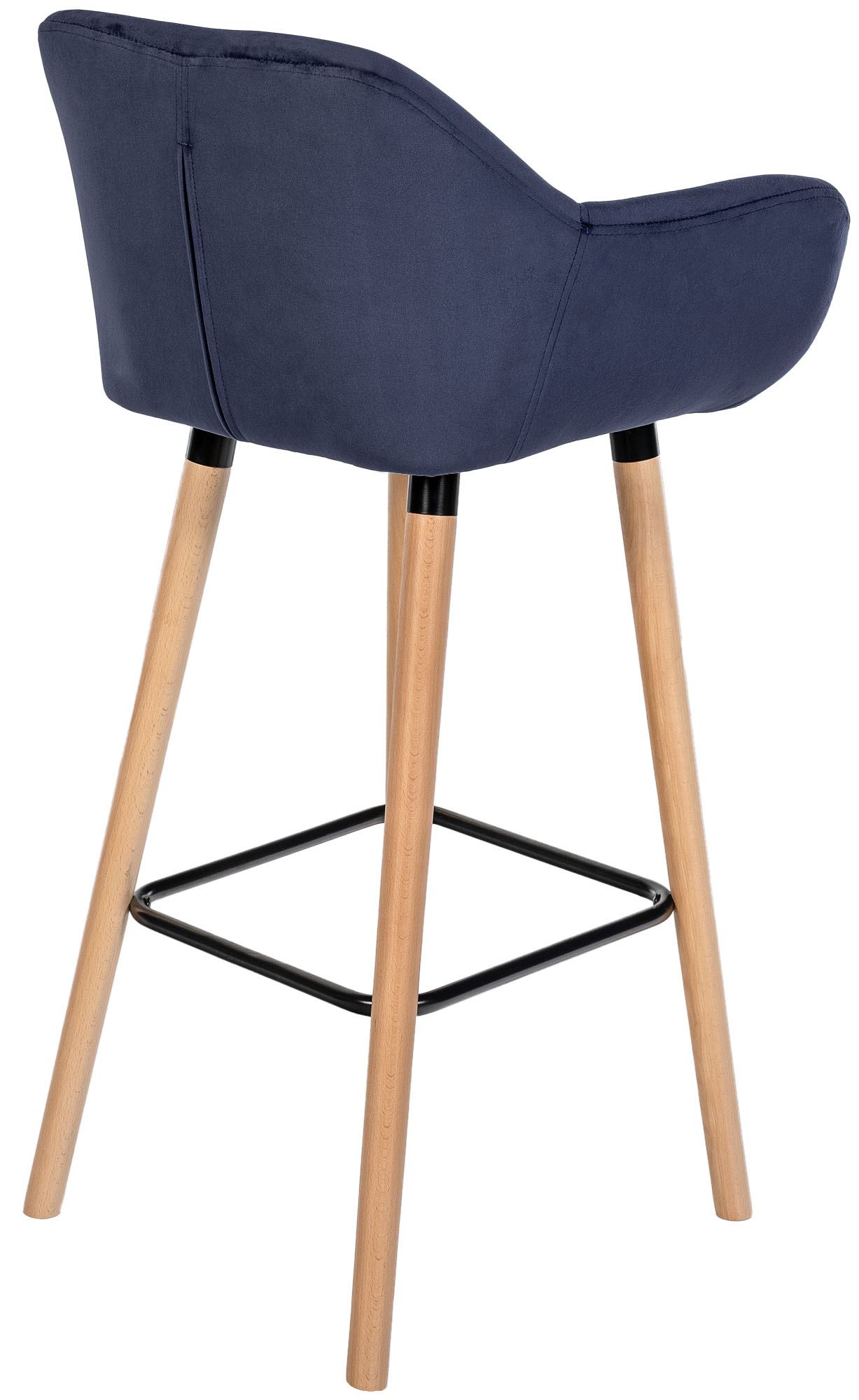 2er Set Barhocker Grant Samt - Image 5