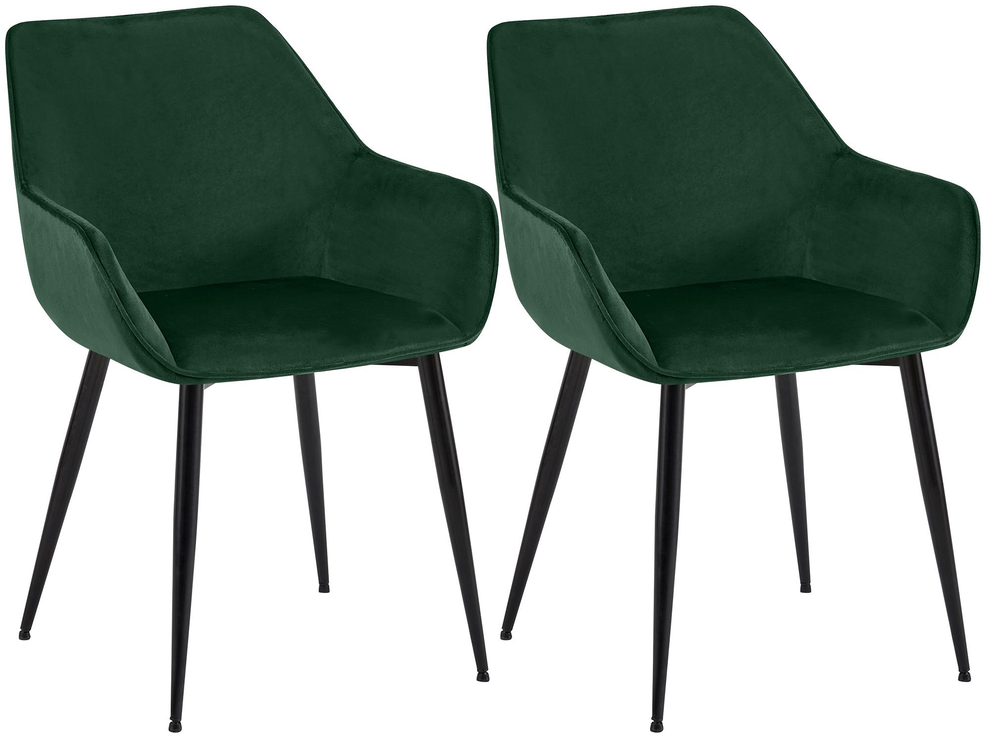 2er Set Esszimmerstuhl Vessa Samt