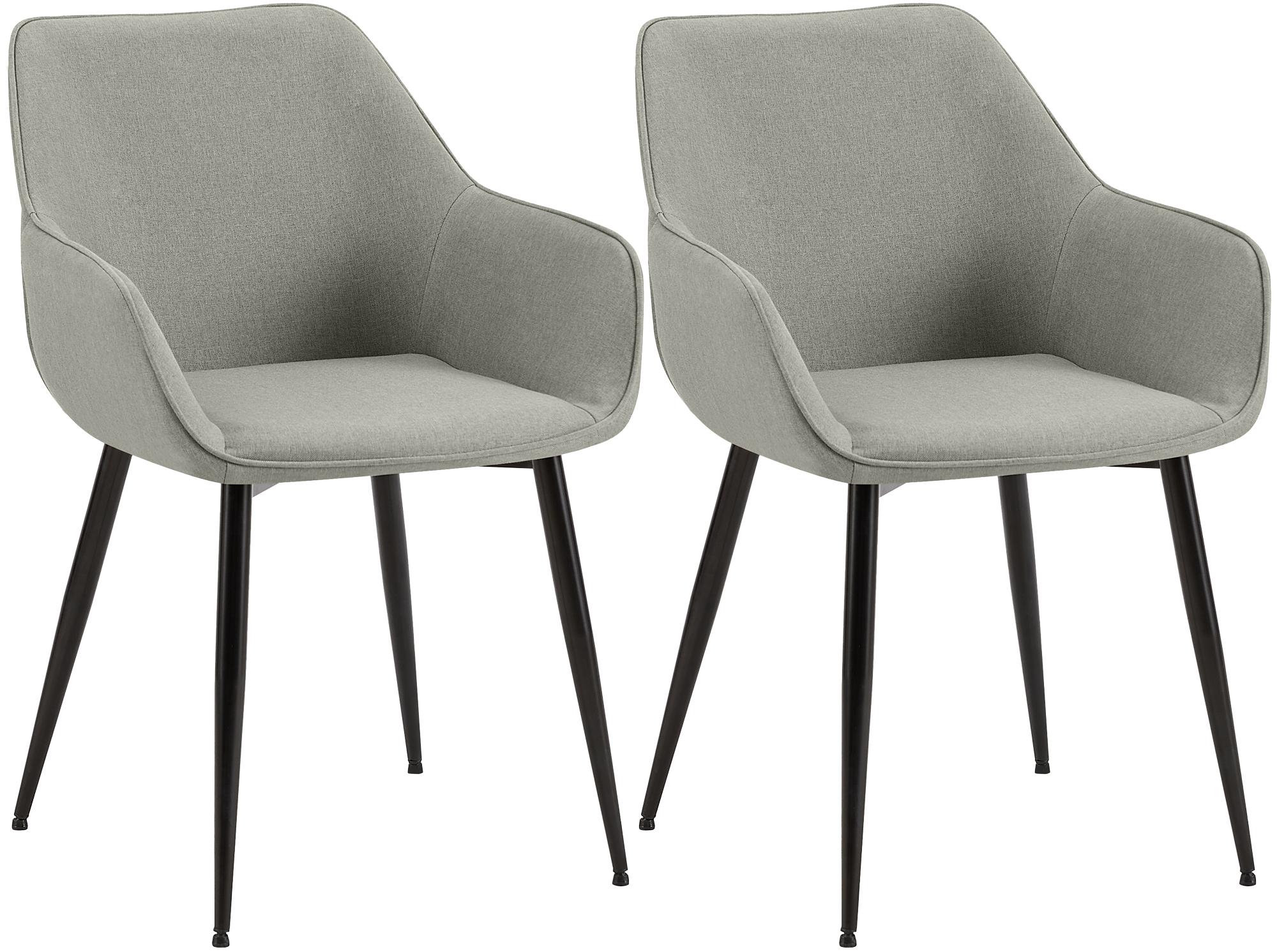 2er Set Esszimmerstuhl Vessa Stoff