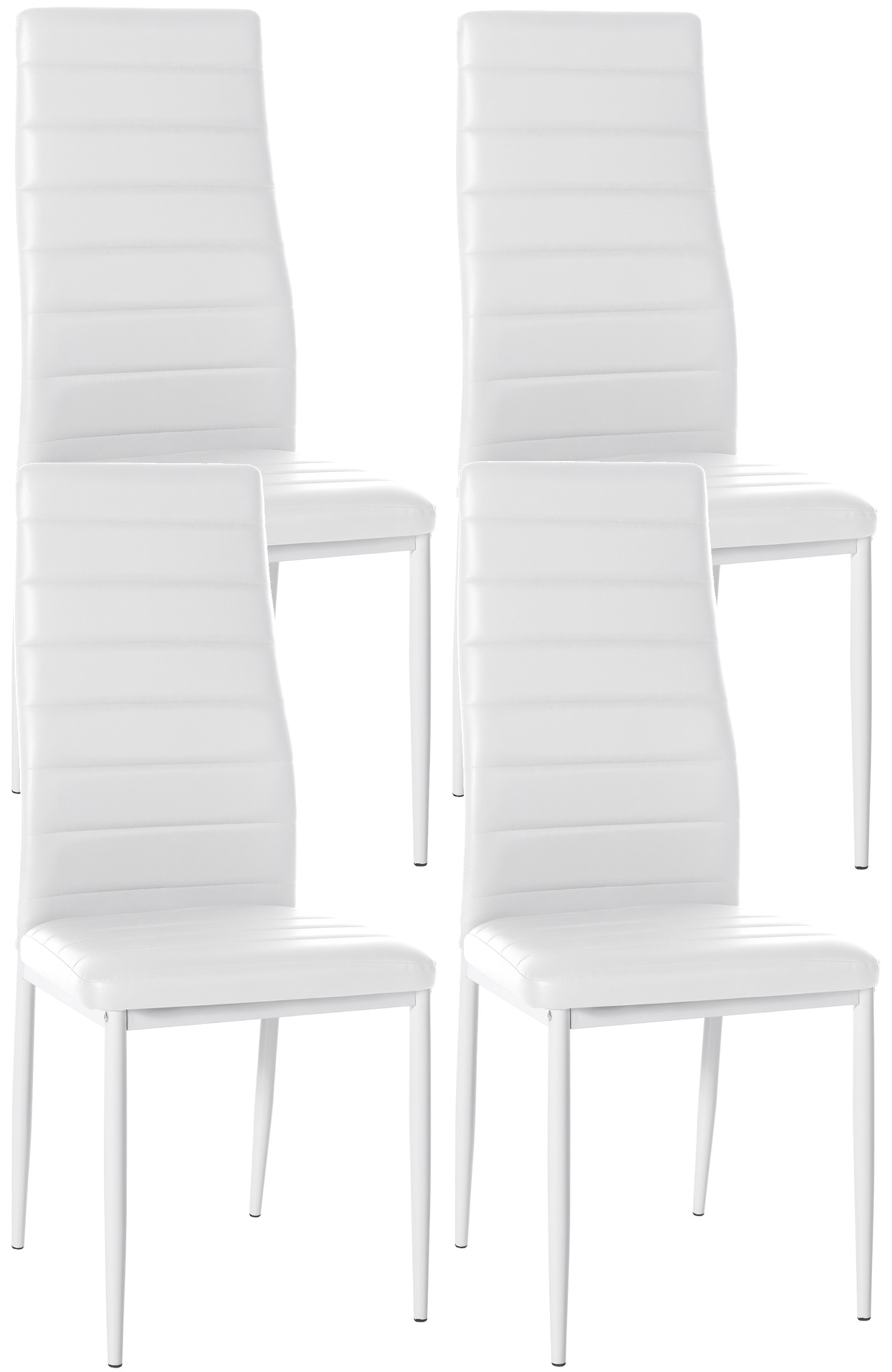 4er Set Esszimmerstühle Mayfair Kunstleder
