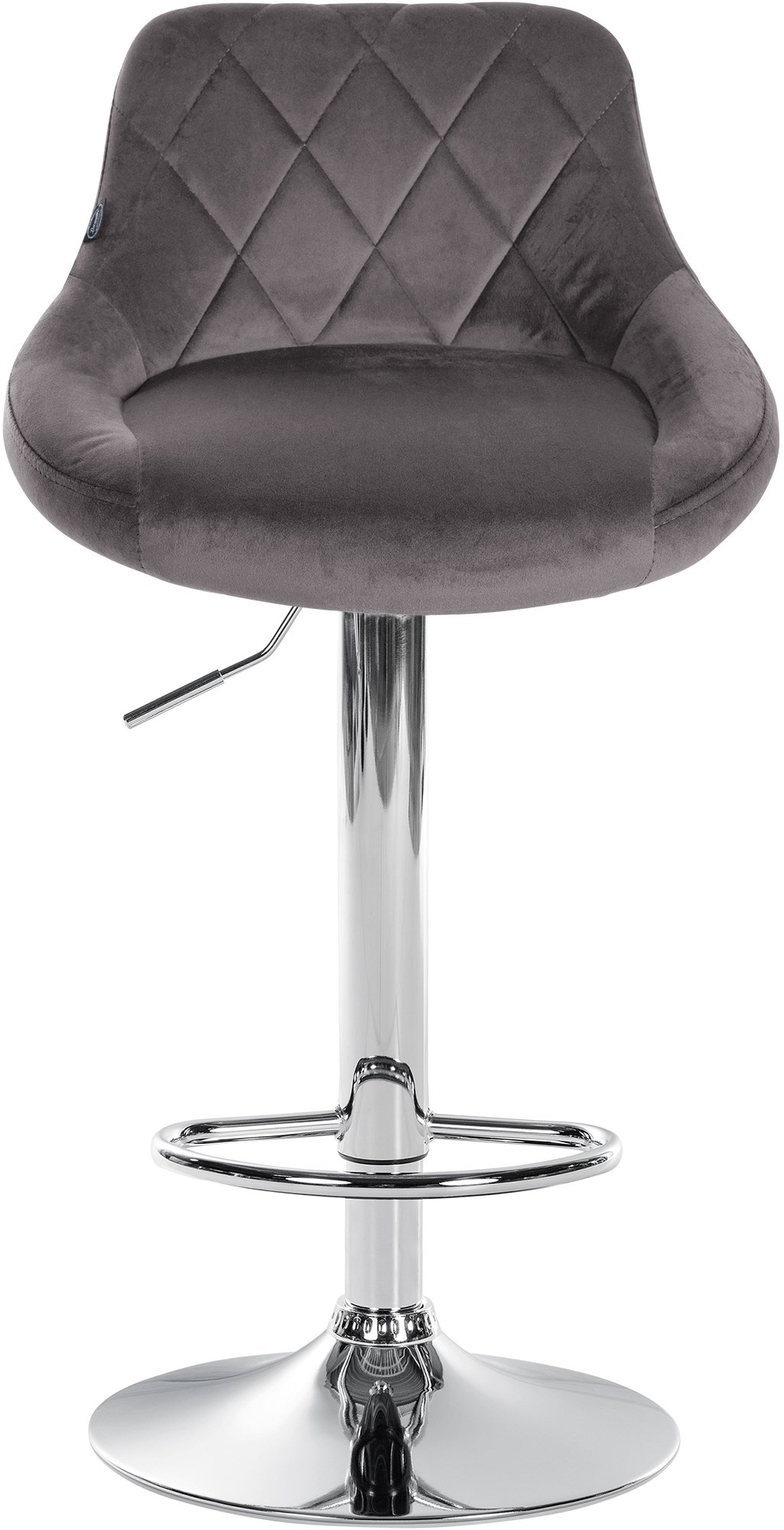 2er Set Barhocker Lazio Samt Chrom - Image 4