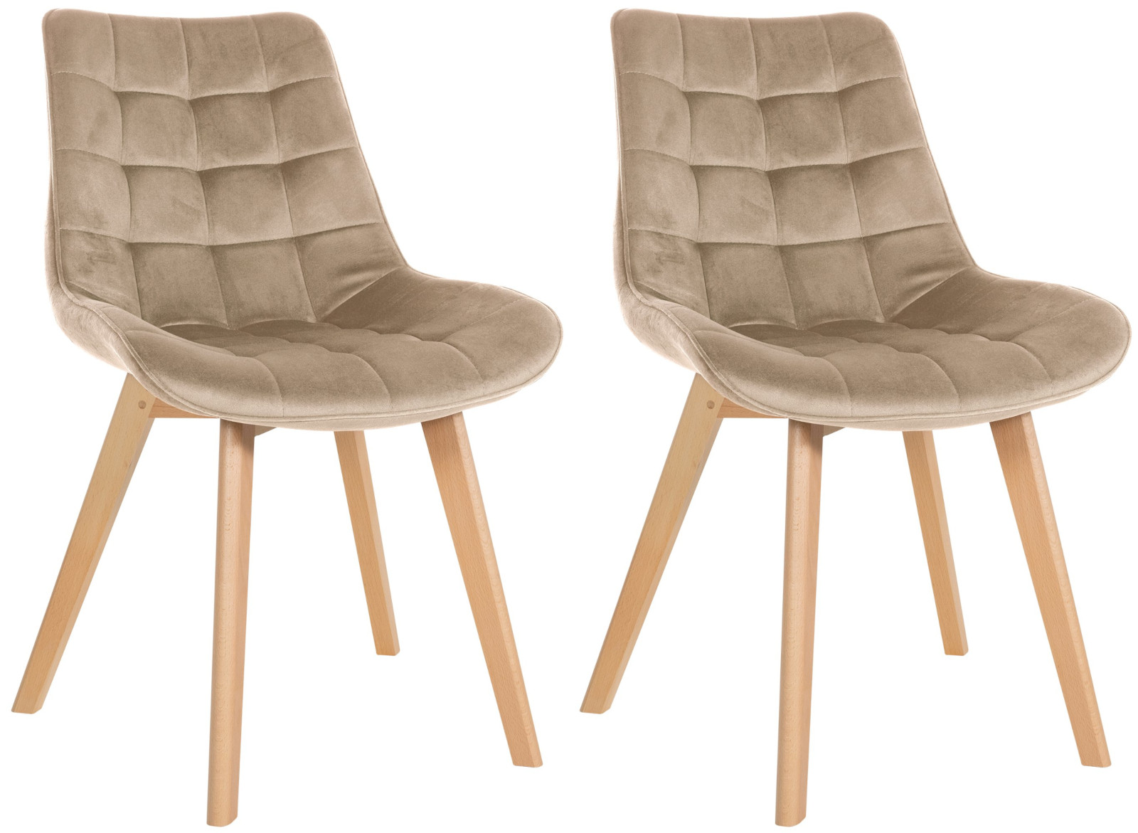 2er Set Stühle Brook Samt