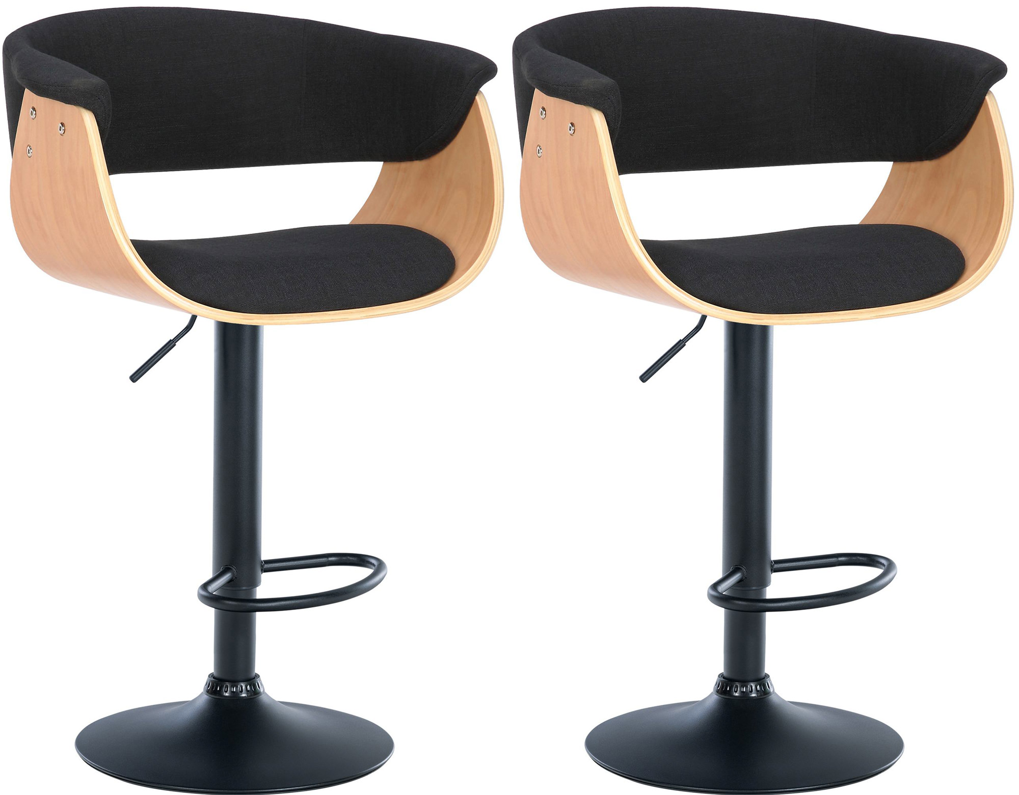 2er Set Barhocker Vestal Stoff